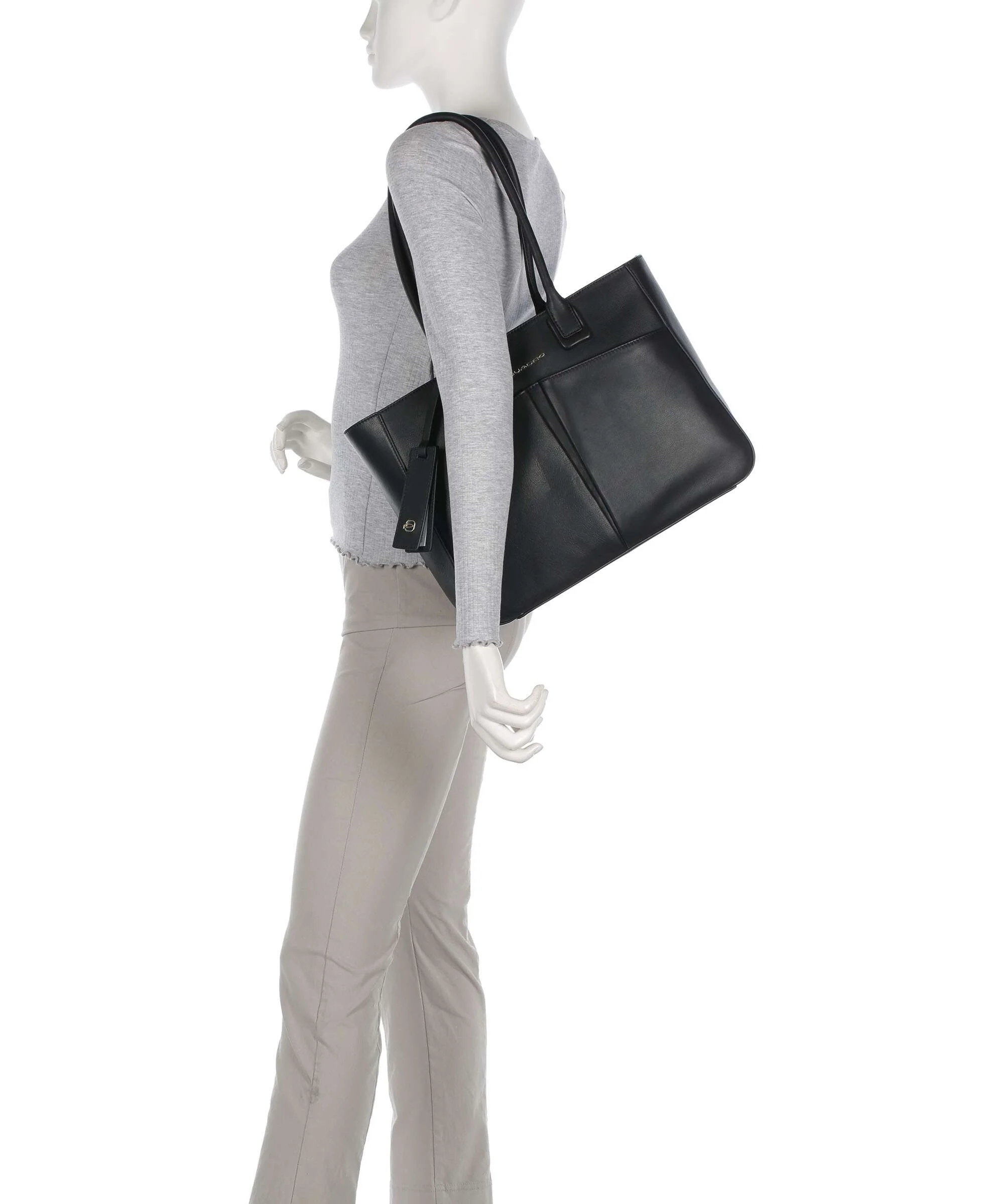 Piquadro Nevet Tote bag nero - Image 3