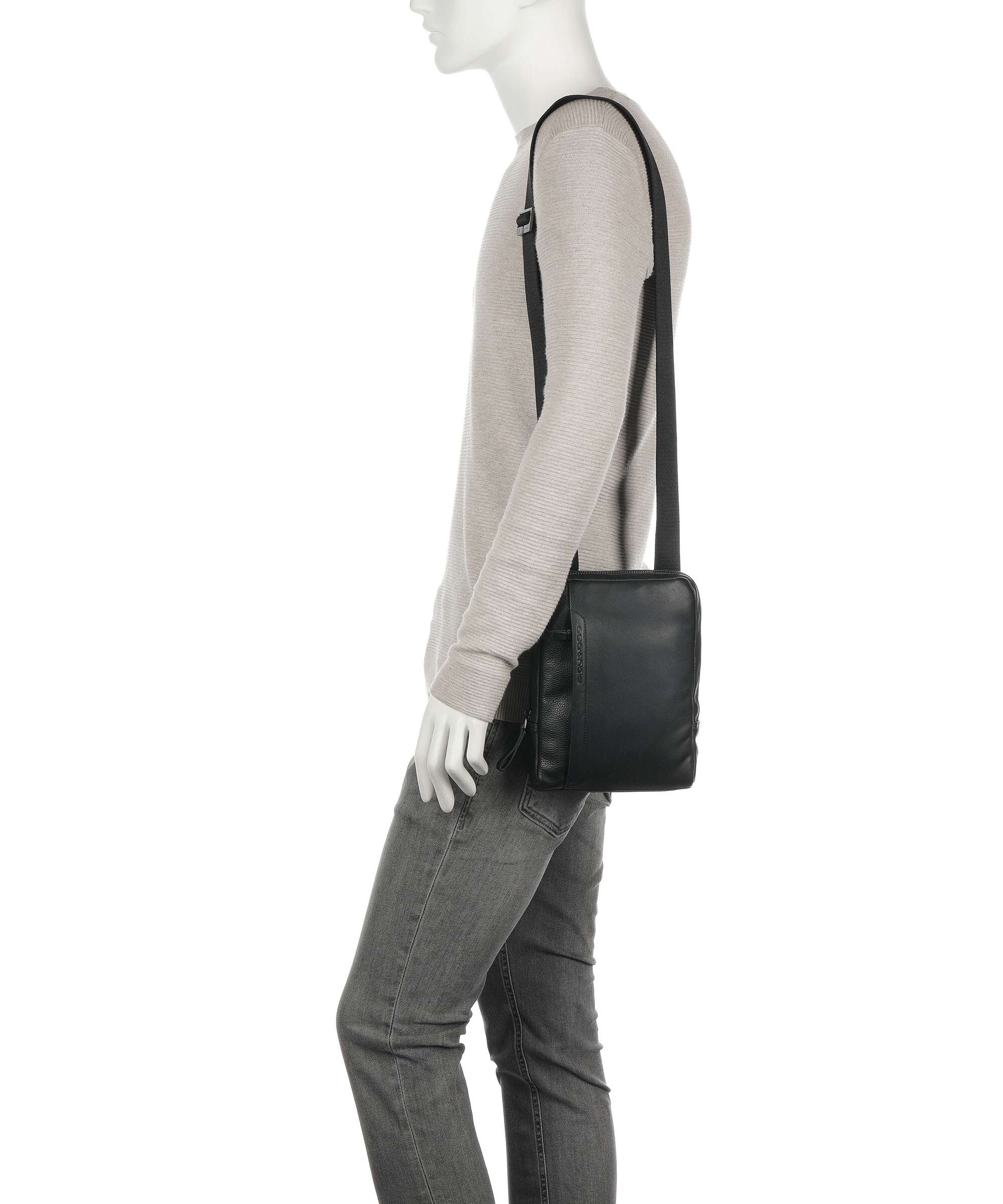 Piquadro Pan Crossbody bag black - Image 3