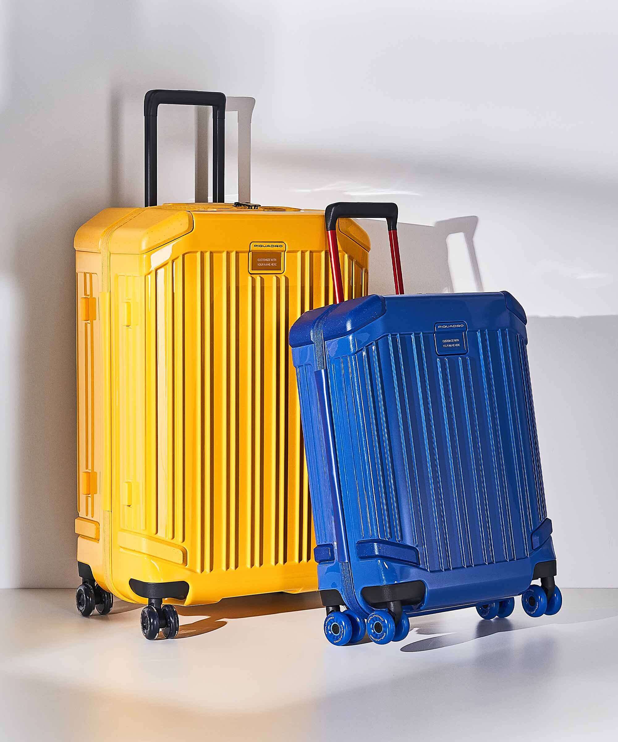 Piquadro POP Spinner (4 wheels) blue - Image 2