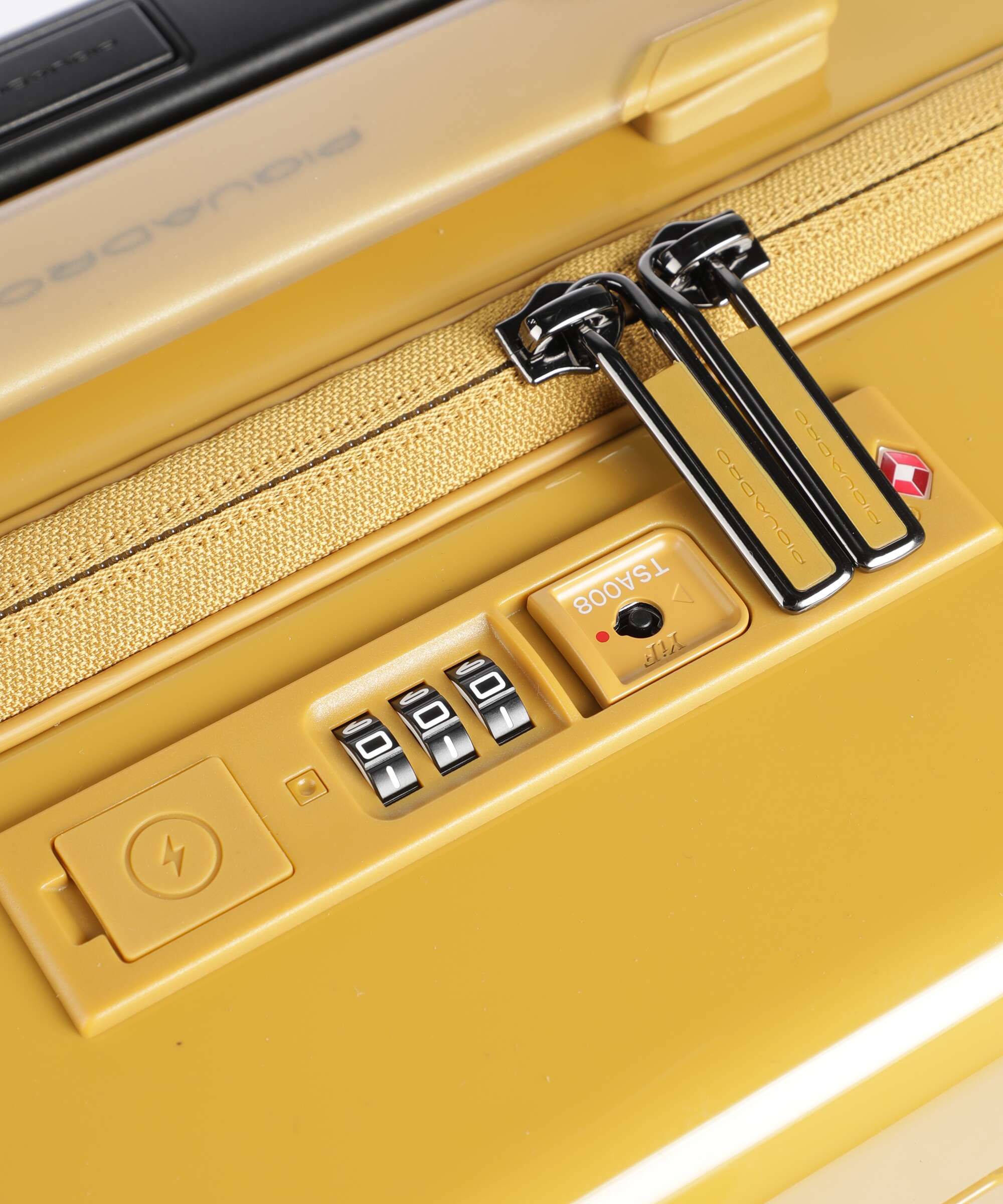 Piquadro POP Spinner (4 wheels) mustard - Image 3