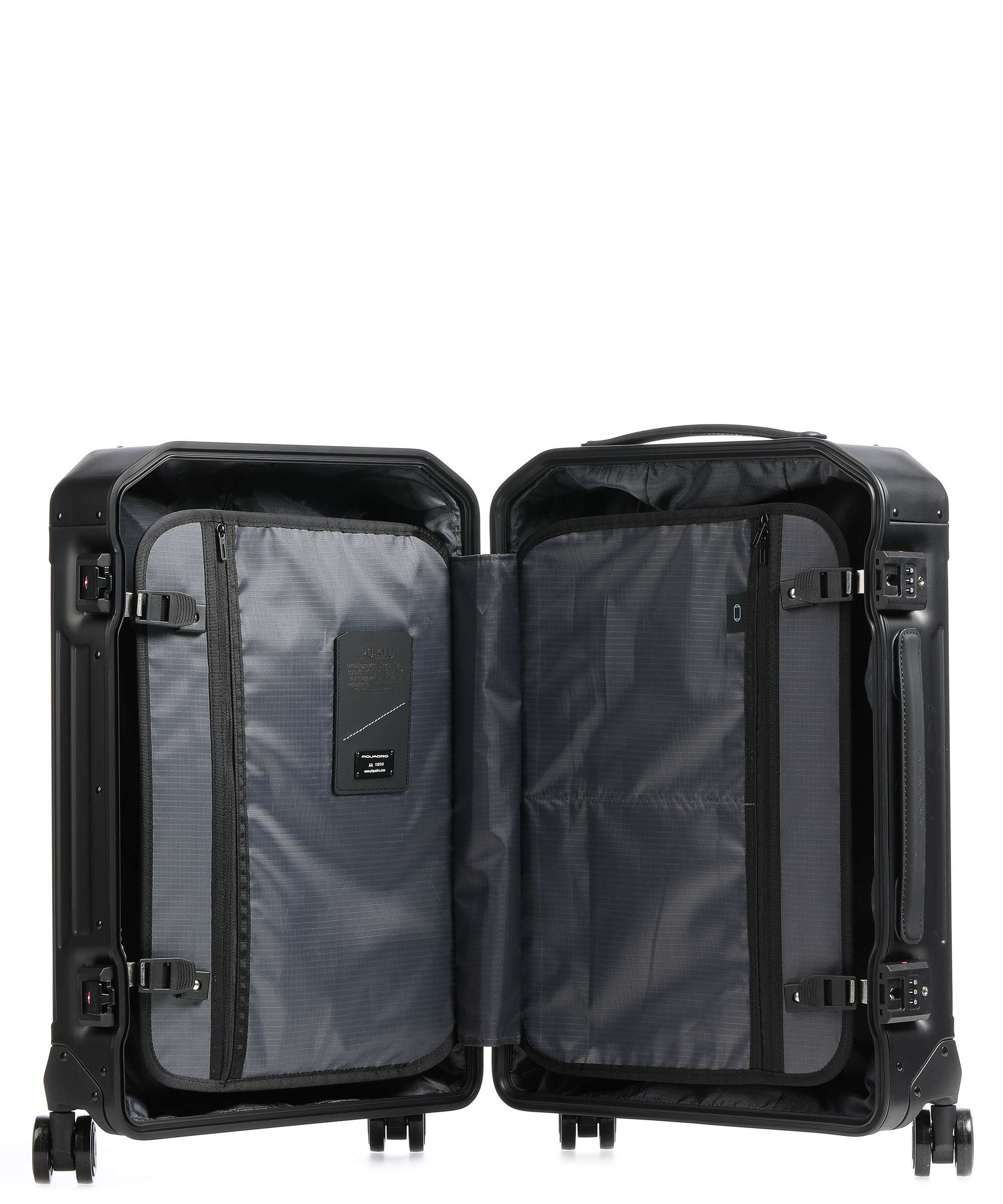 Piquadro PQ Alu Spinner (4 wheels) black - Image 6