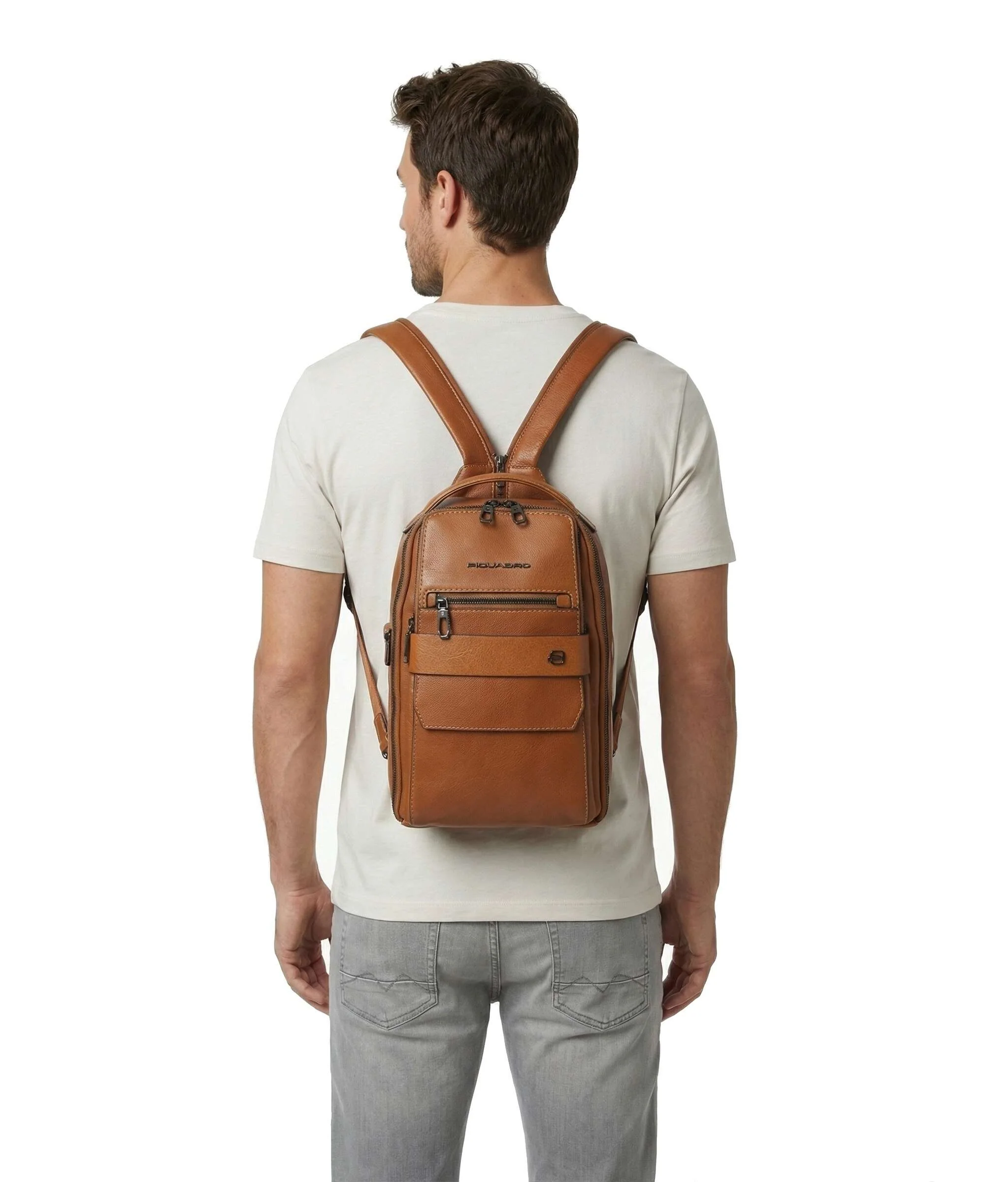 Piquadro Solm Sling bag beige - Image 3