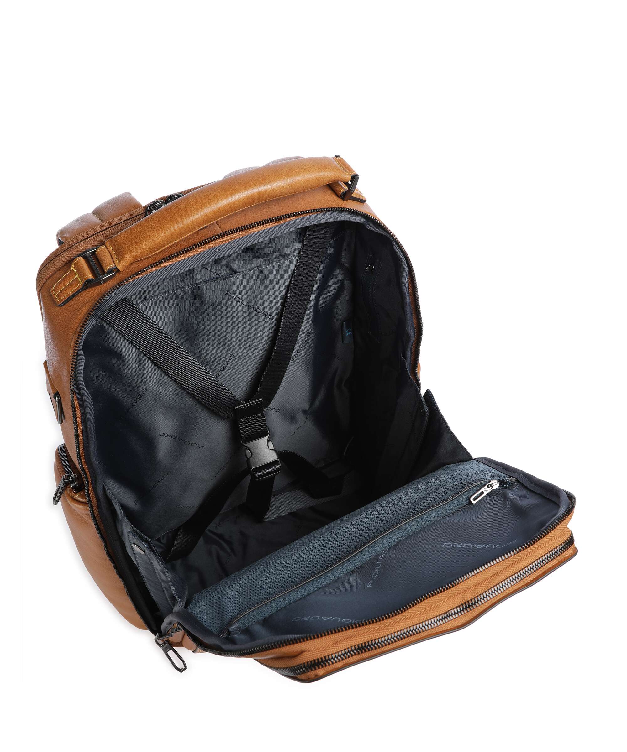 Piquadro Solm Travel backpack beige - Image 6