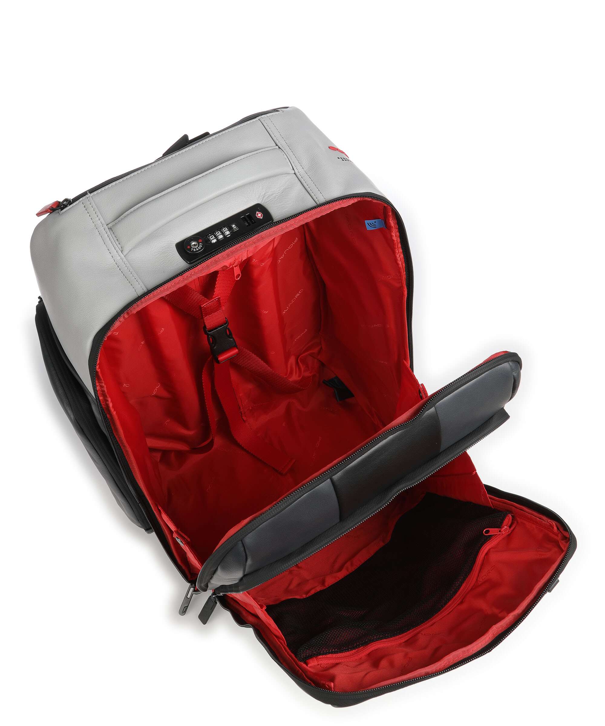 Piquadro Urban Backpack with wheels graphite/black - Image 6