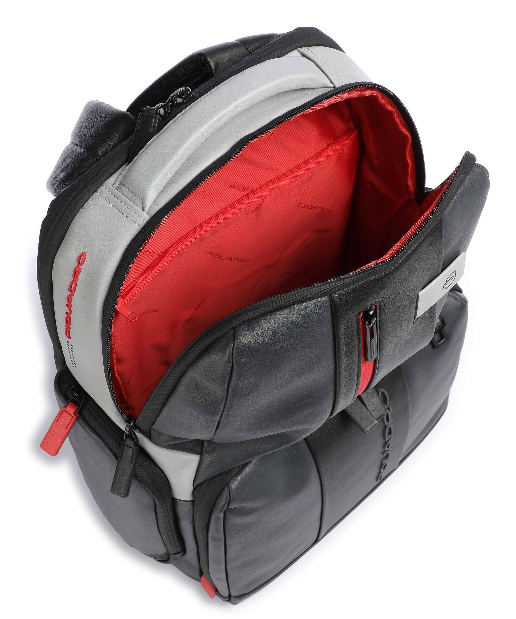 Piquadro Urban Laptop backpack grau/schwarz - Image 5