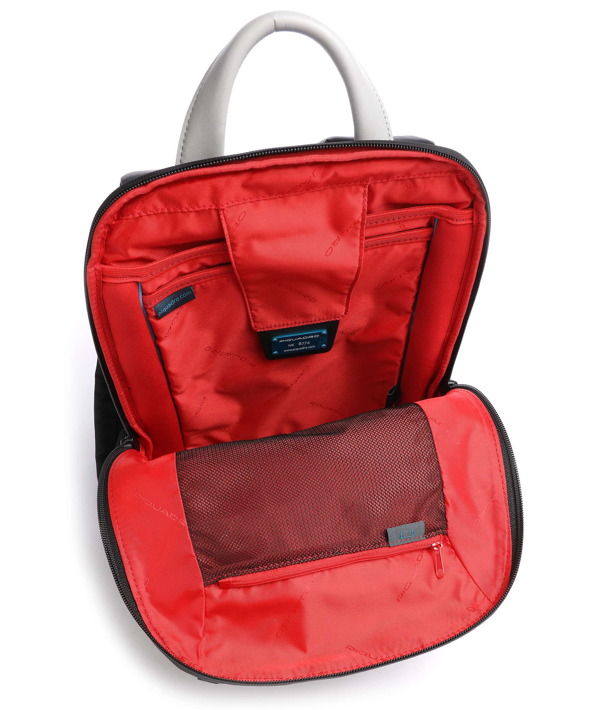Piquadro Urban Laptop backpack grey/black - Image 4