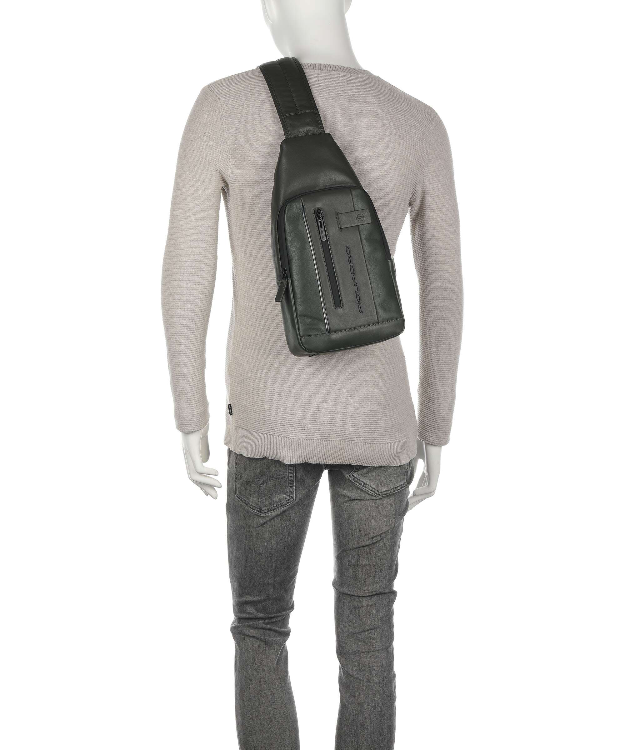 Piquadro Urban LED Sling bag forest green - Image 3