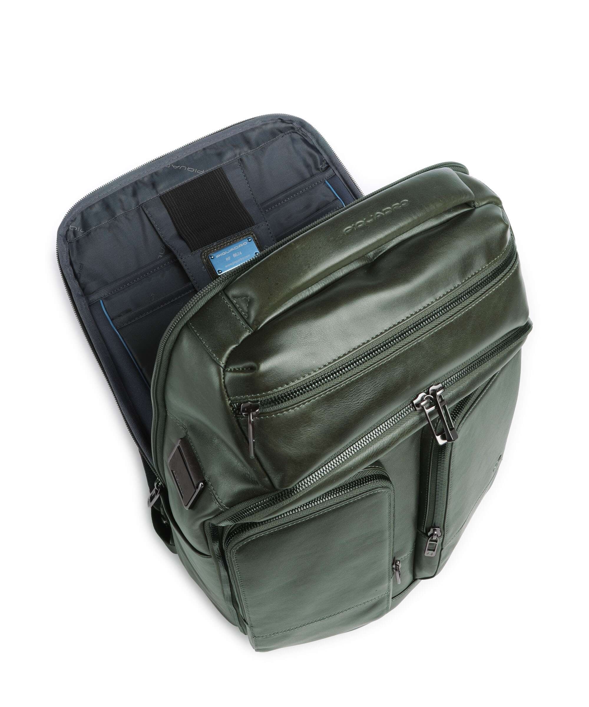 Piquadro W136 Backpack verde - Image 5