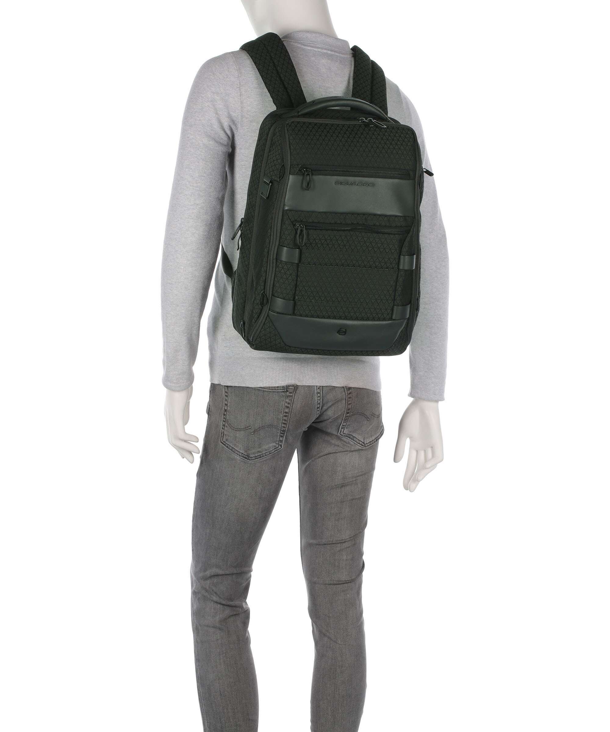 Piquadro W139 Travel backpack verde - Image 3