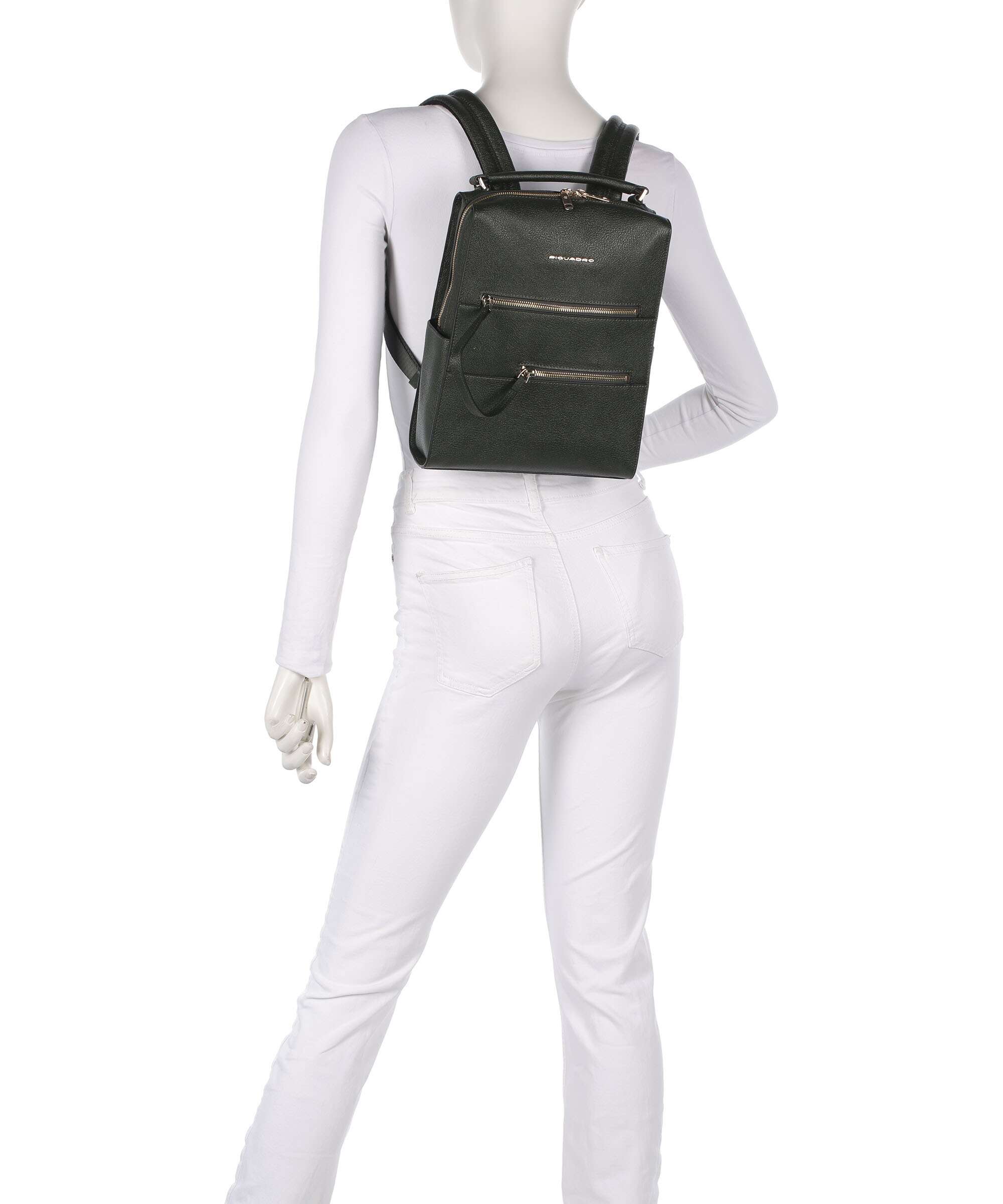 Piquadro W140 Backpack verde - Image 3