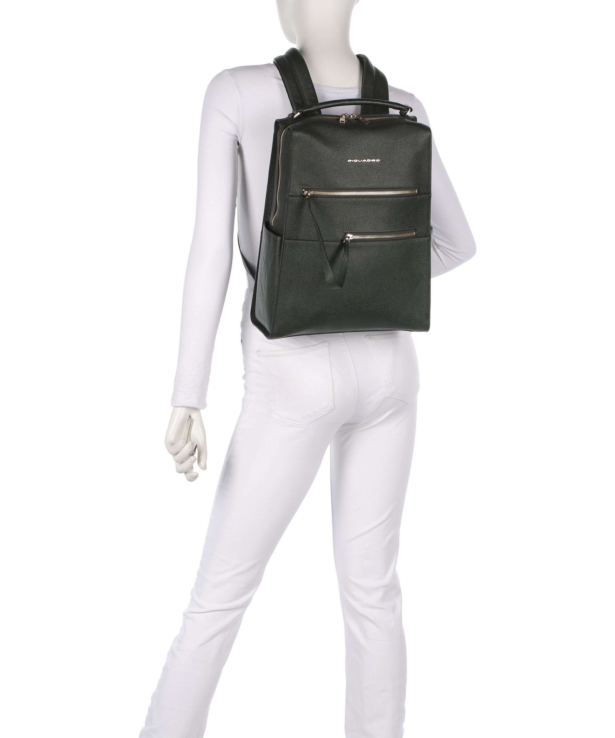 Piquadro W140 Backpack verde - Image 3
