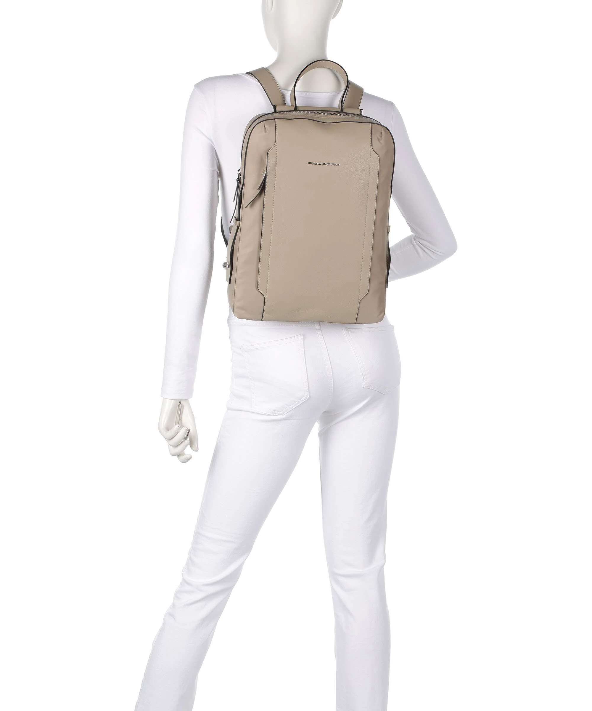 Piquadro W92T Backpack beige - Image 3