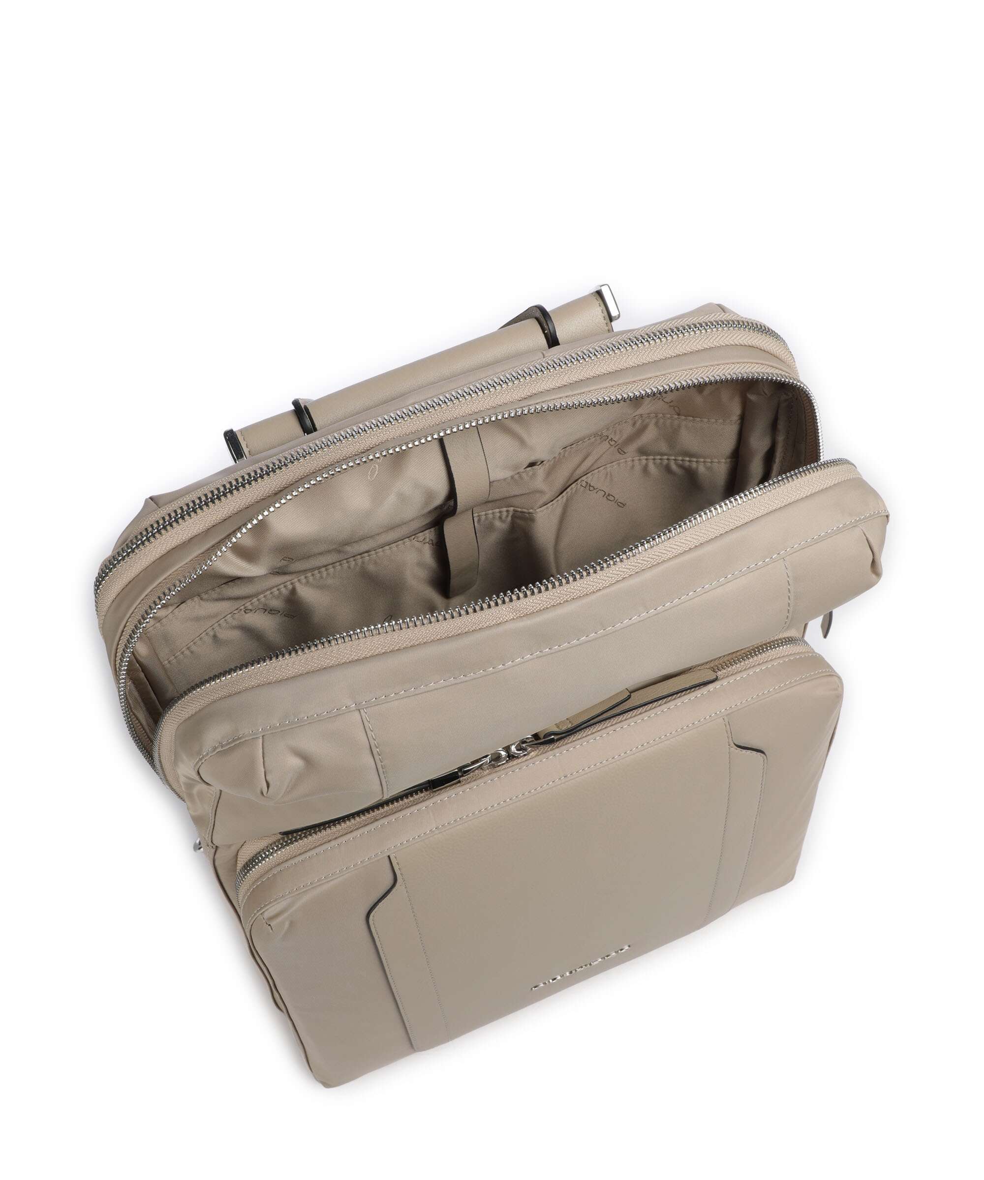 Piquadro W92T Backpack beige - Image 5
