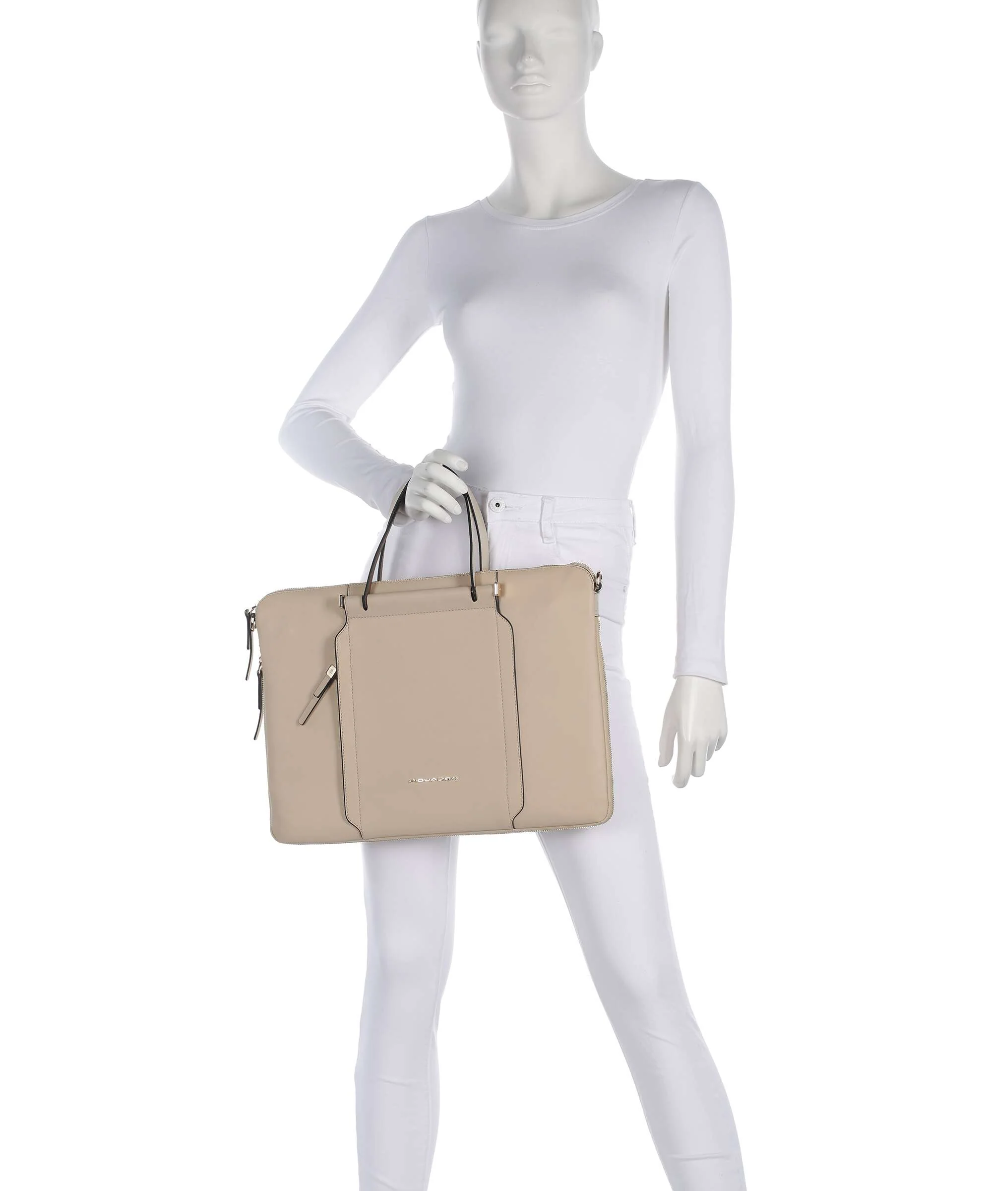 Piquadro W92T Briefcase beige/cuoio - Image 3