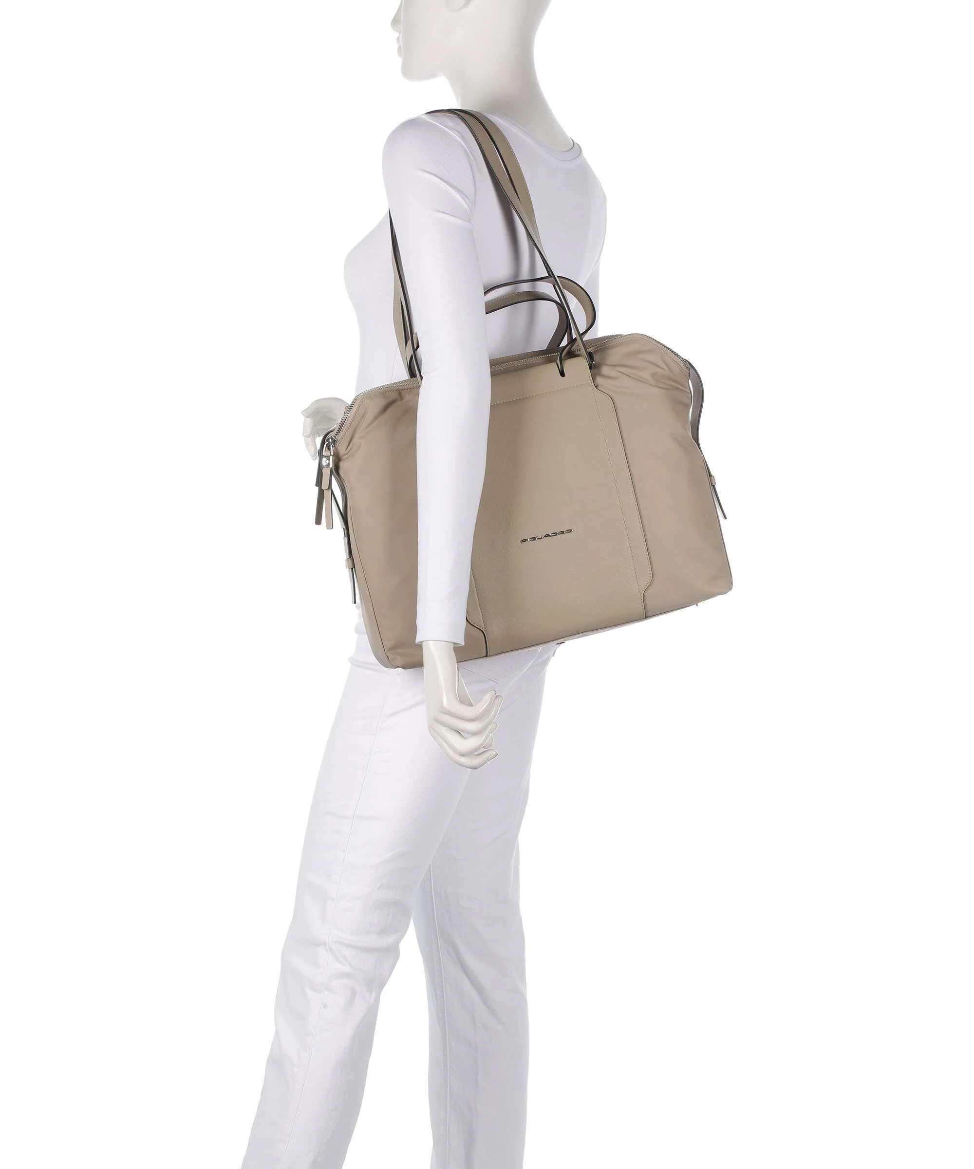 Piquadro W92T Tote bag beige - Image 3