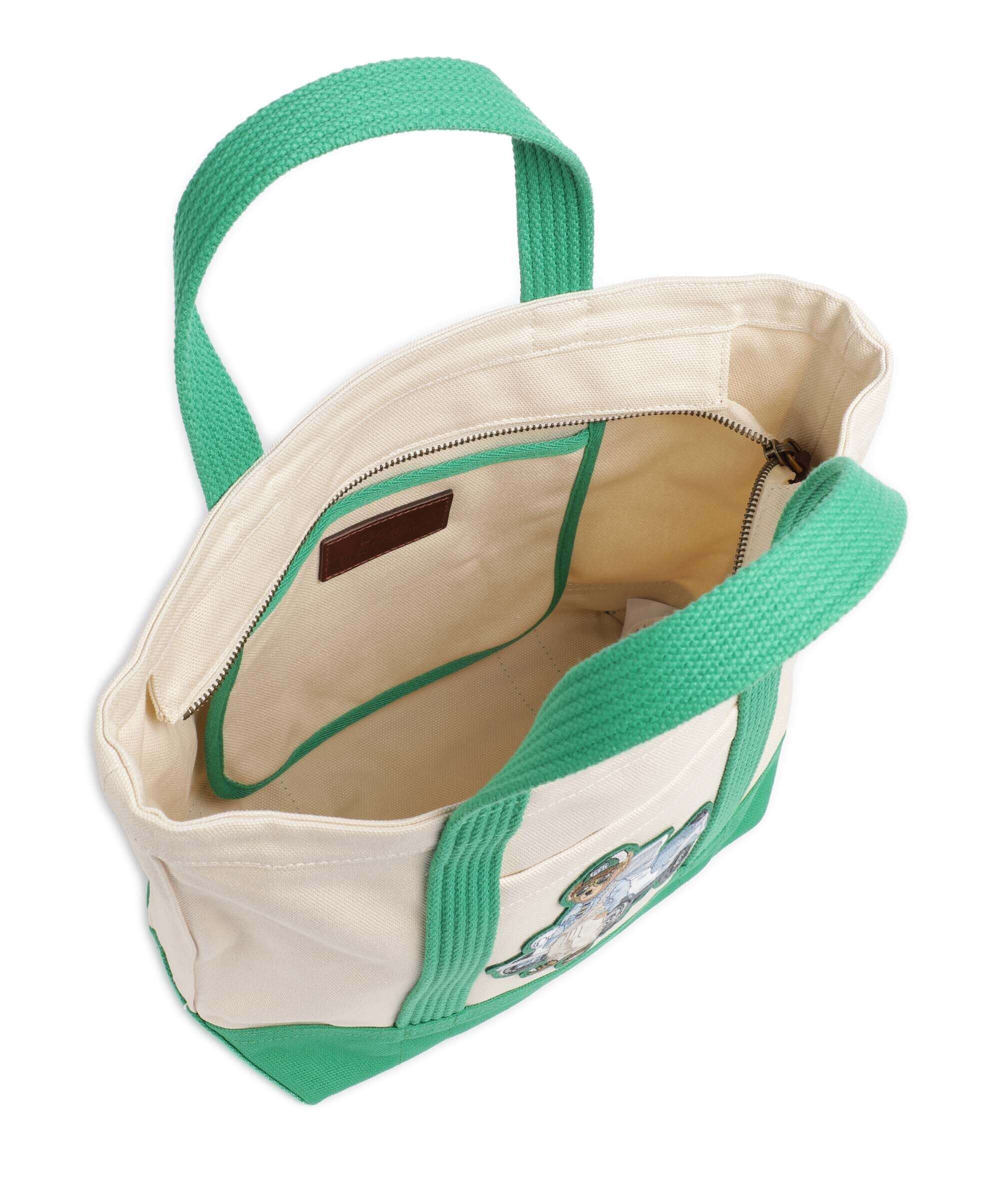 Polo Ralph Lauren Bear Overall Handbag ecru/clover - Image 6