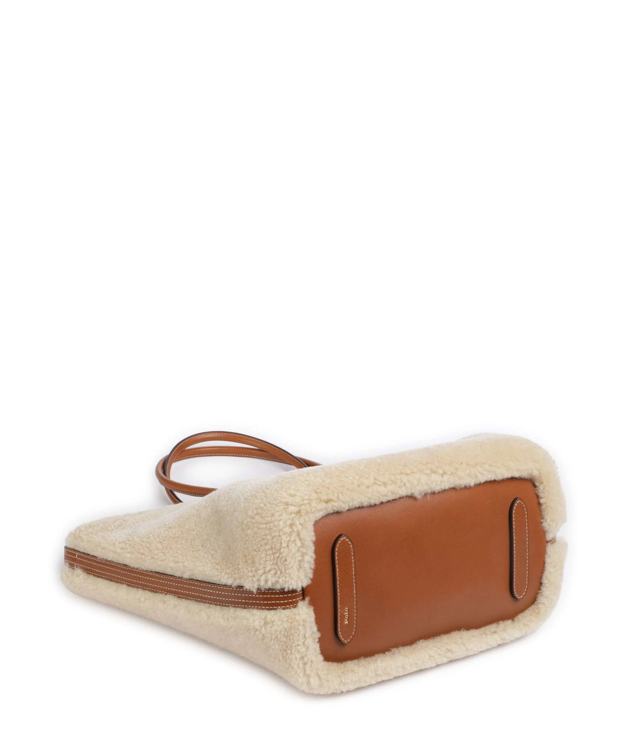 Polo Ralph Lauren Bellport Medium Tote bag cream/cuoio - Image 5