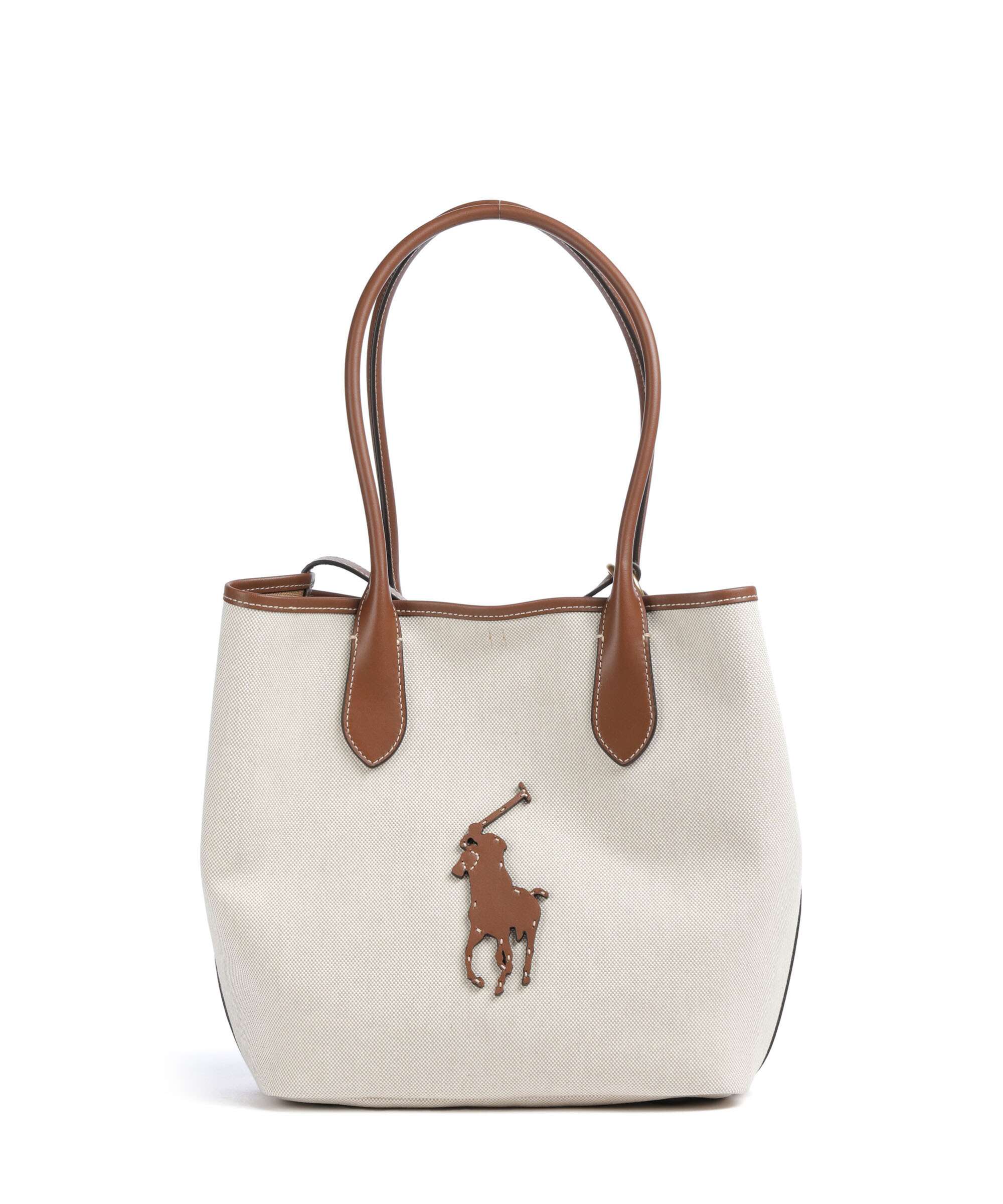Polo Ralph Lauren Bellport Medium Tote bag natural/cuoio - Image 2
