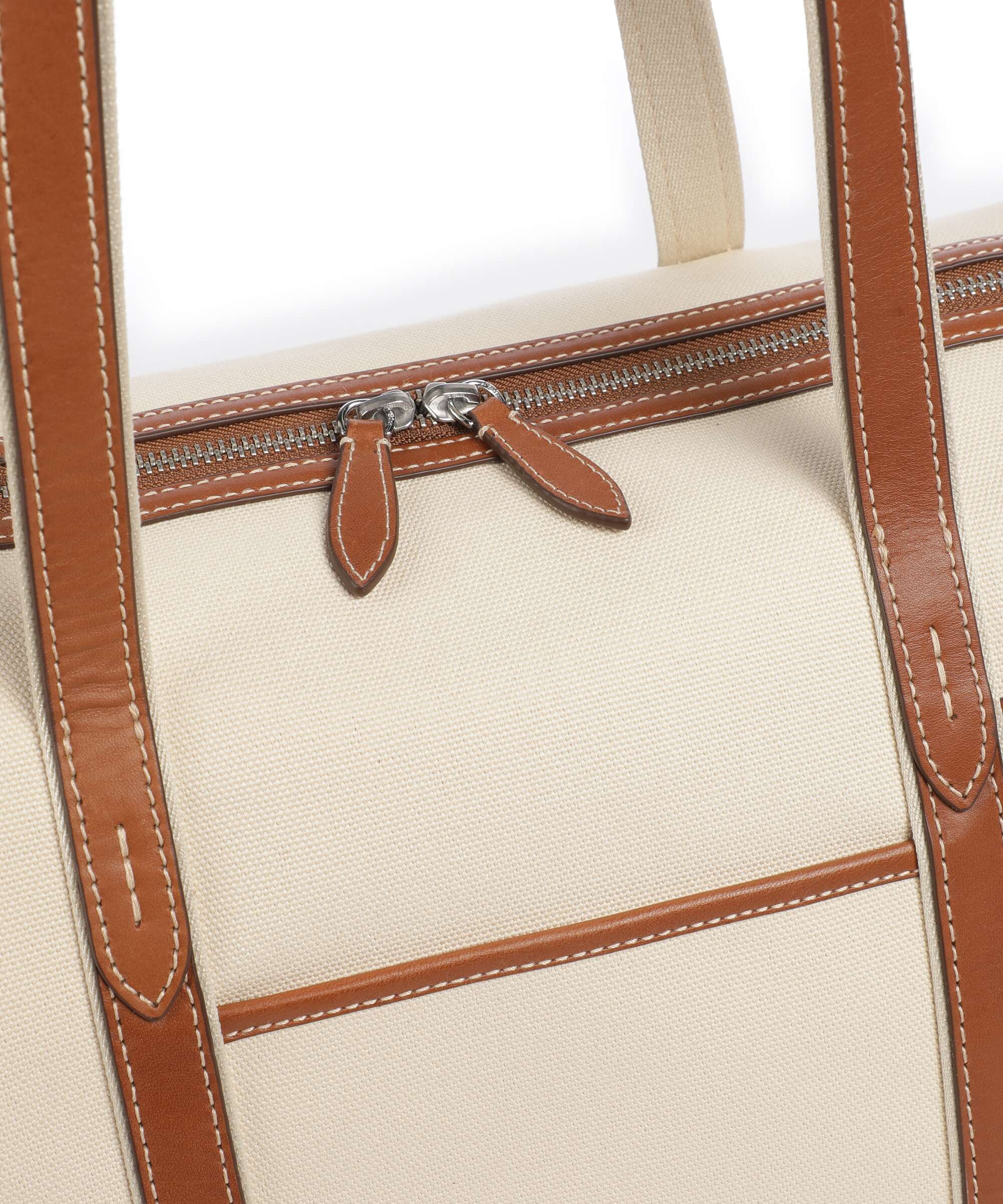 Polo Ralph Lauren Canvas Large Tote bag ecru/cuoio - Image 3