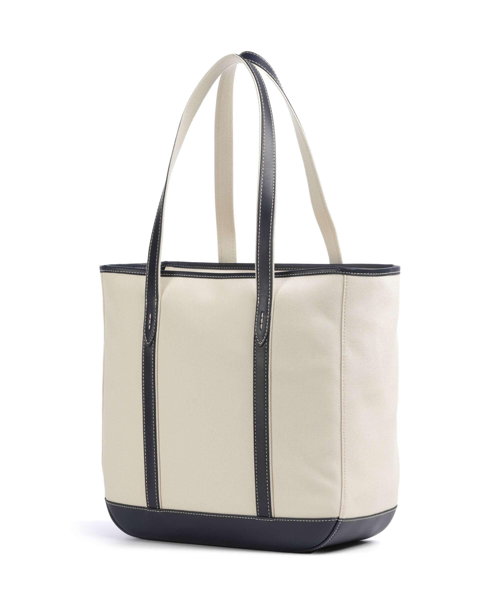 Polo Ralph Lauren Canvas Medium Tote bag ecru/navy - Image 2