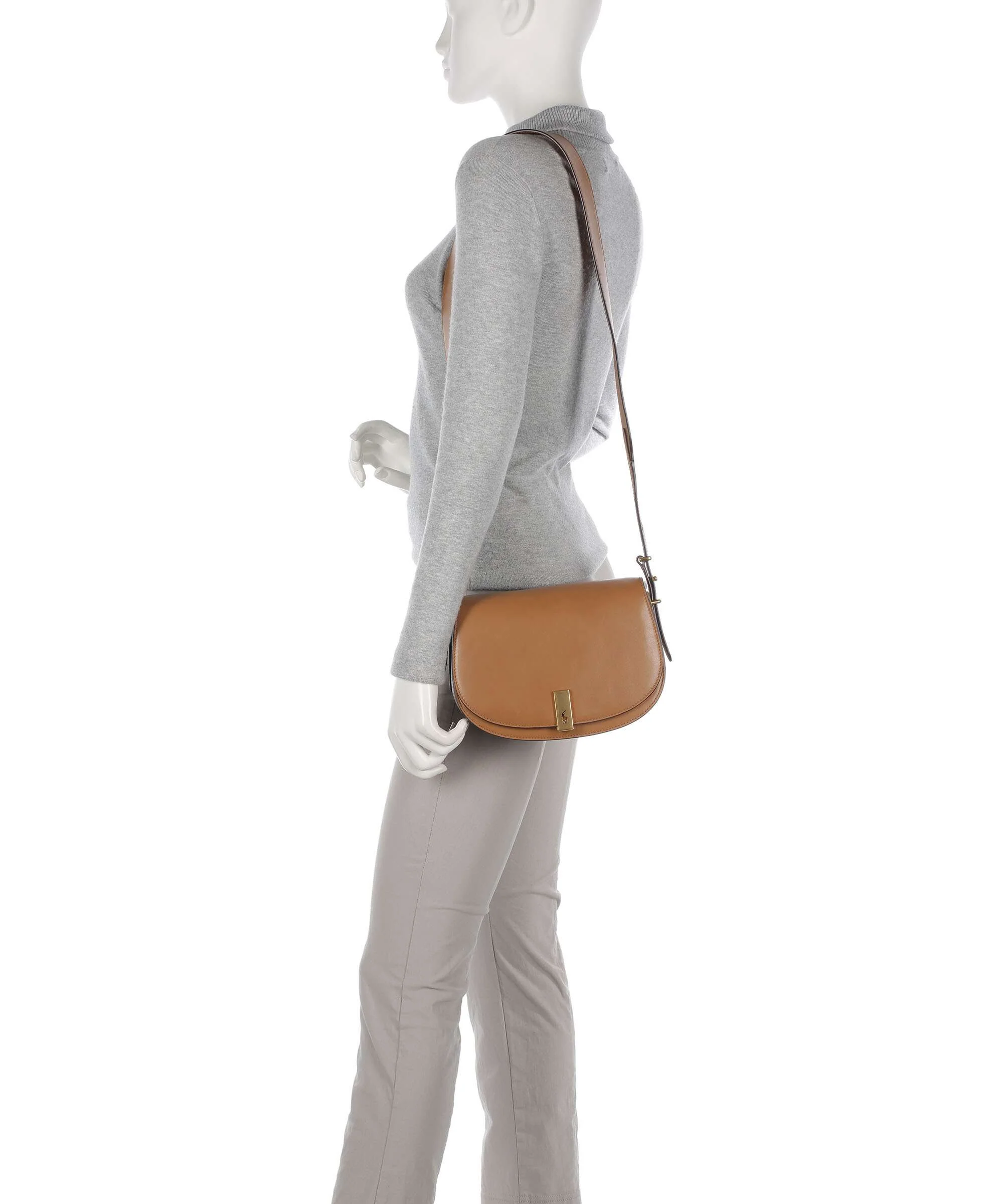 Polo Ralph Lauren ID Collection Medium Crossbody bag tan - Image 3