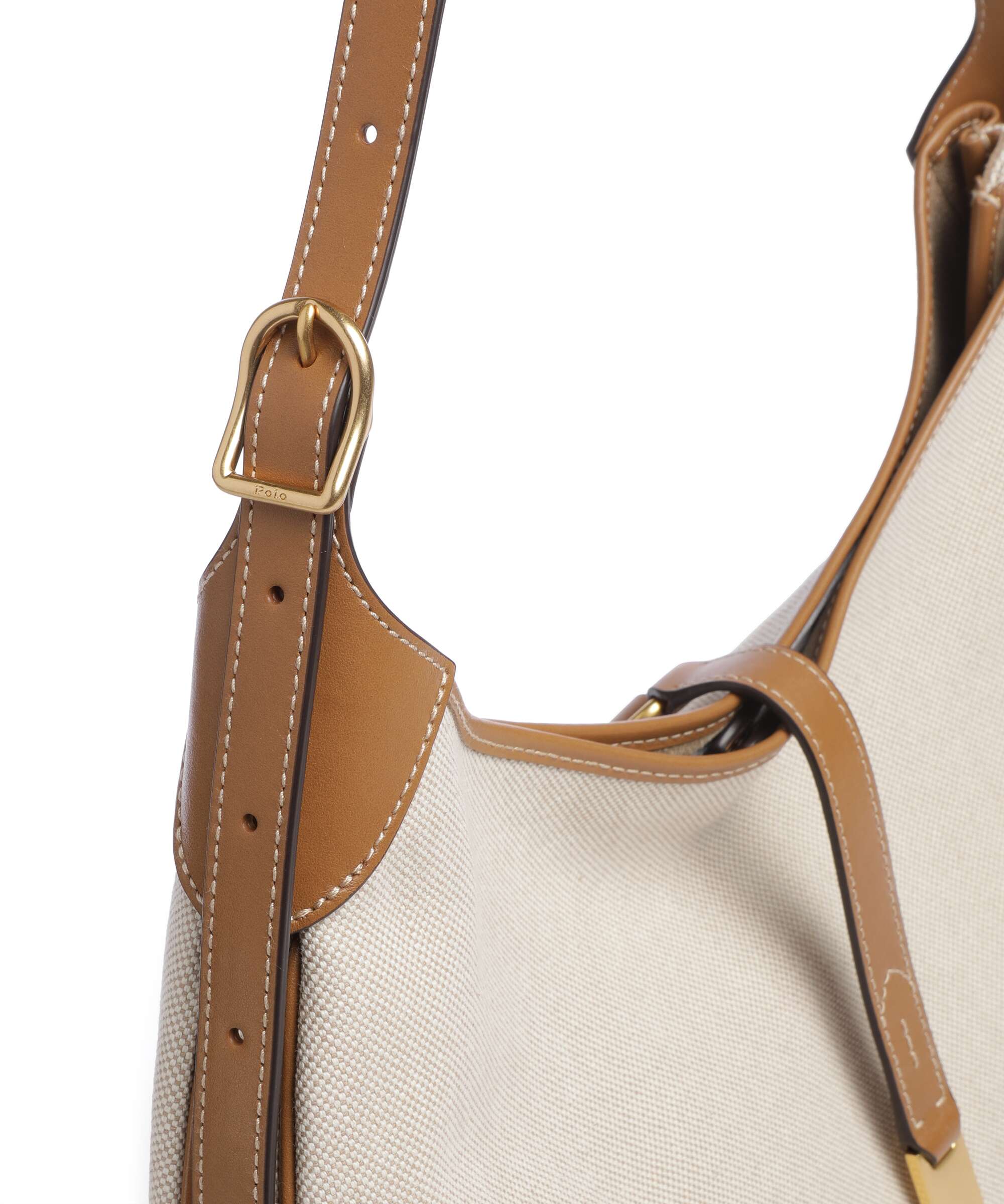 Polo Ralph Lauren ID Collection Medium Hobo bag natural/tan - Image 4