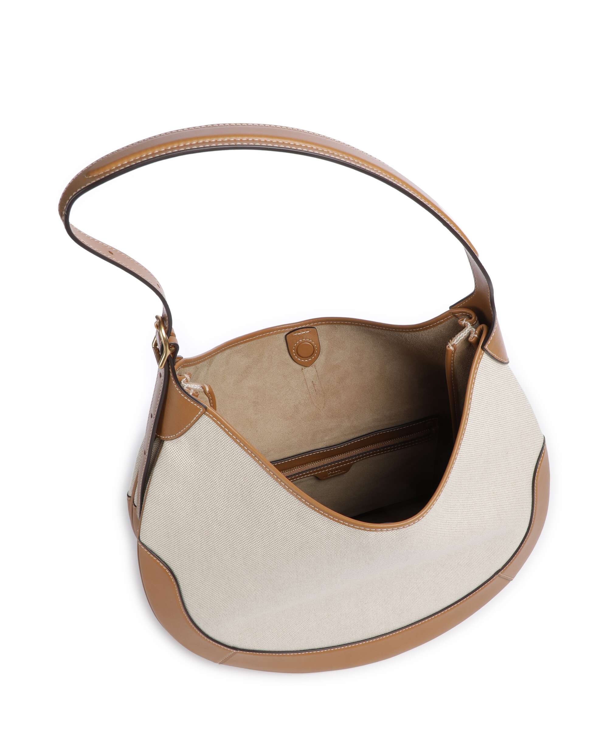 Polo Ralph Lauren ID Collection Medium Hobo bag natural/tan - Image 6
