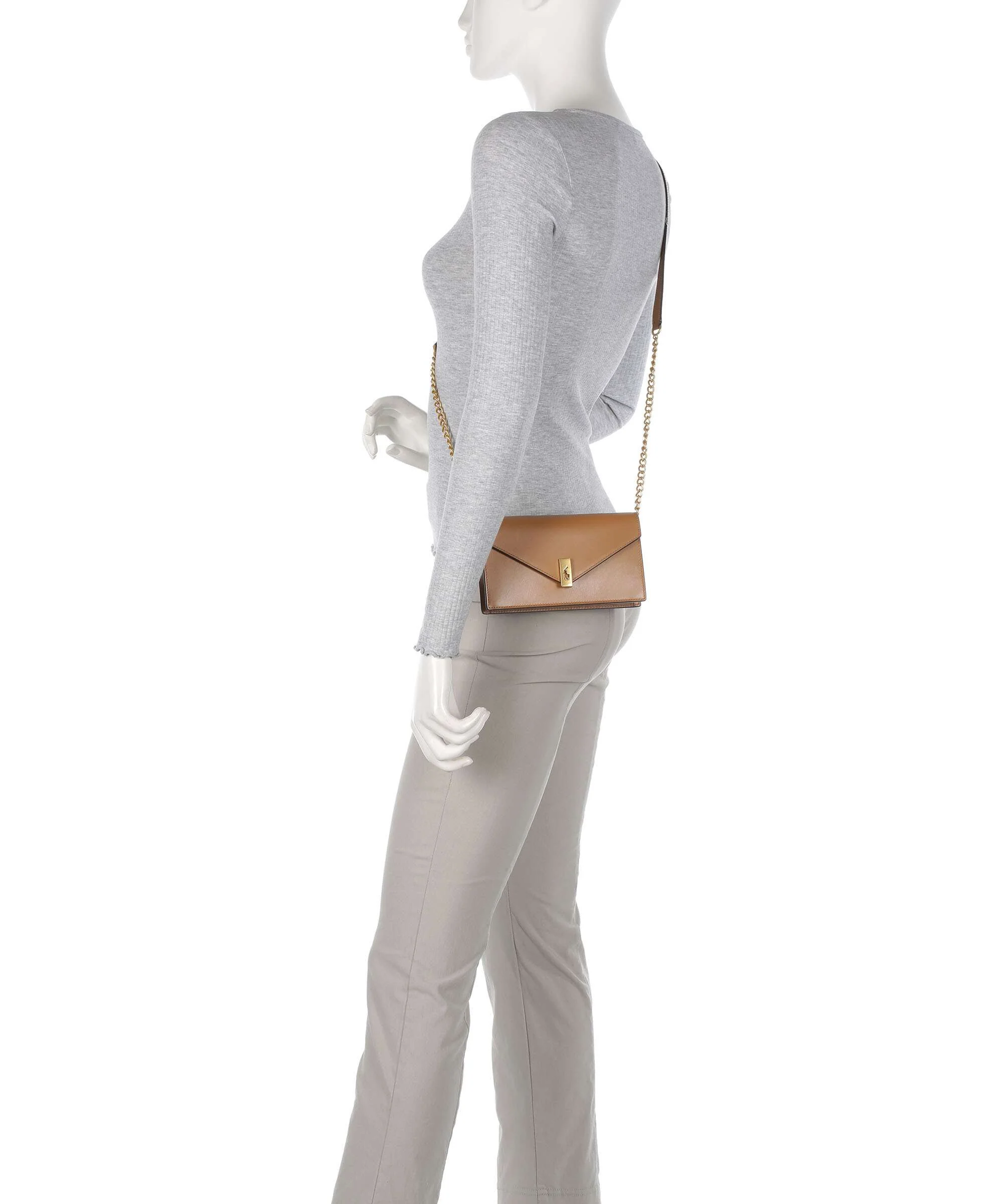 Polo Ralph Lauren ID Collection Small Crossbody bag tan - Image 3