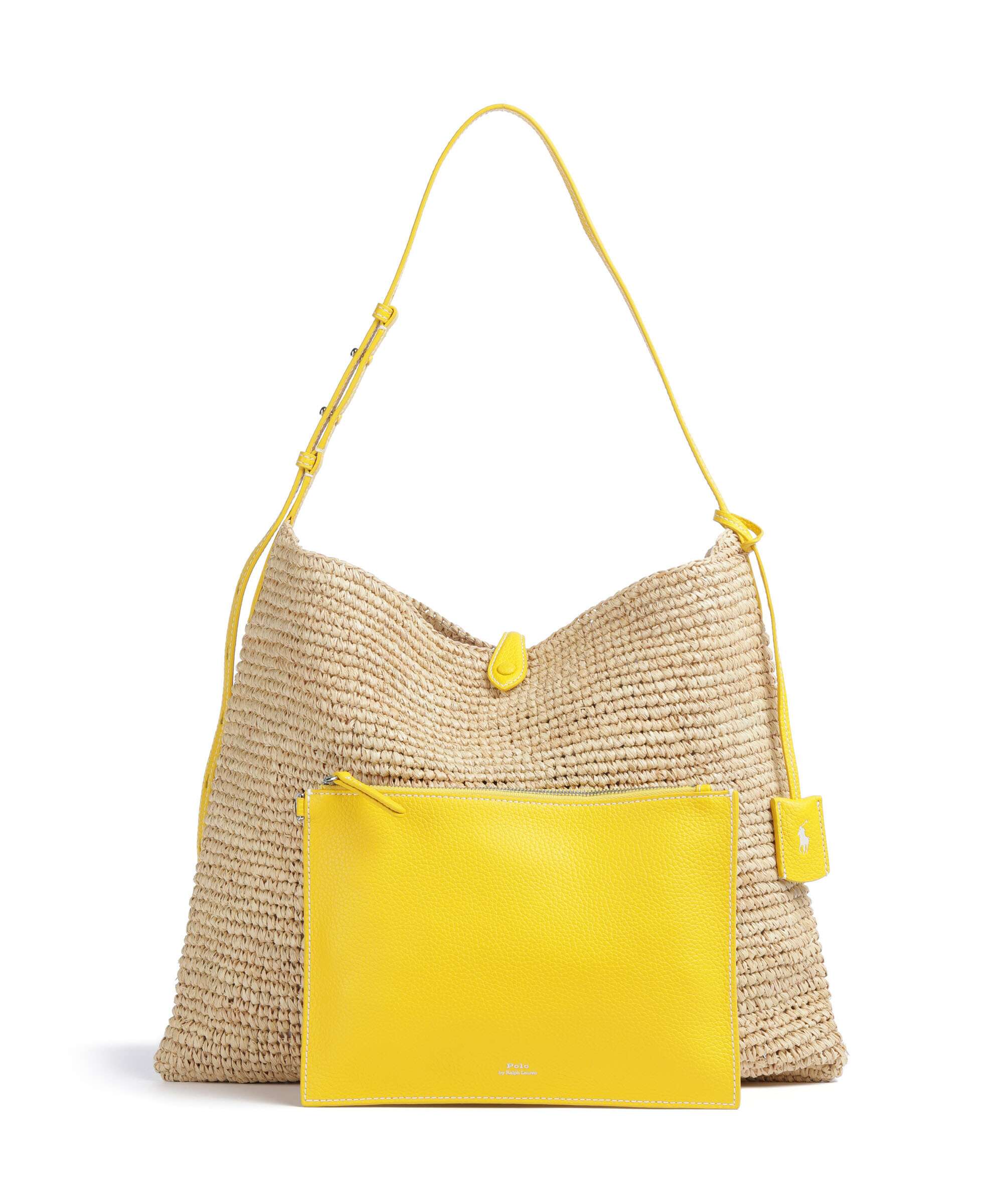 Polo Ralph Lauren Play Large Hobo bag natural/canary yellow - Image 4