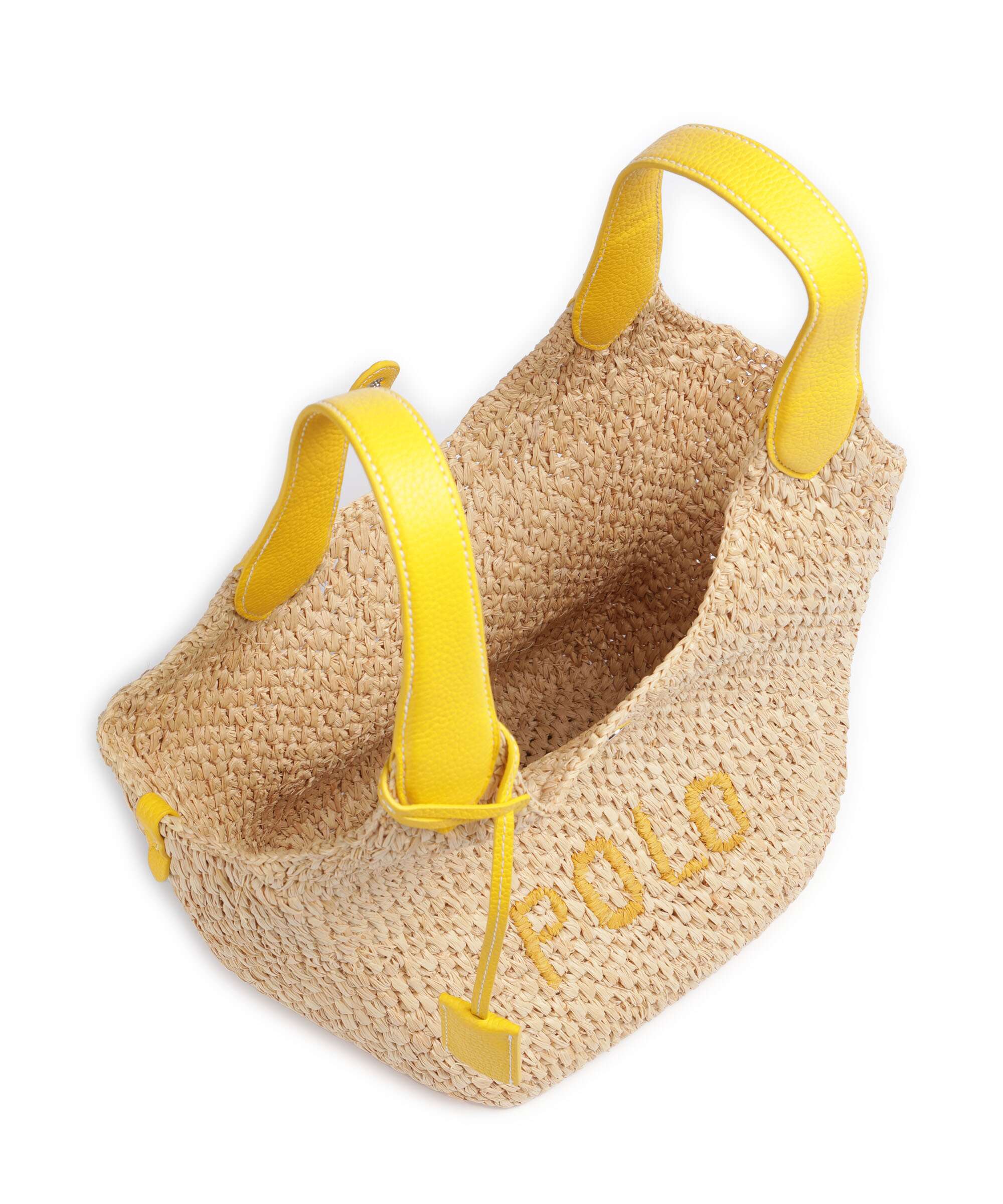Polo Ralph Lauren Play Medium Handbag natural/canary yellow - Image 6