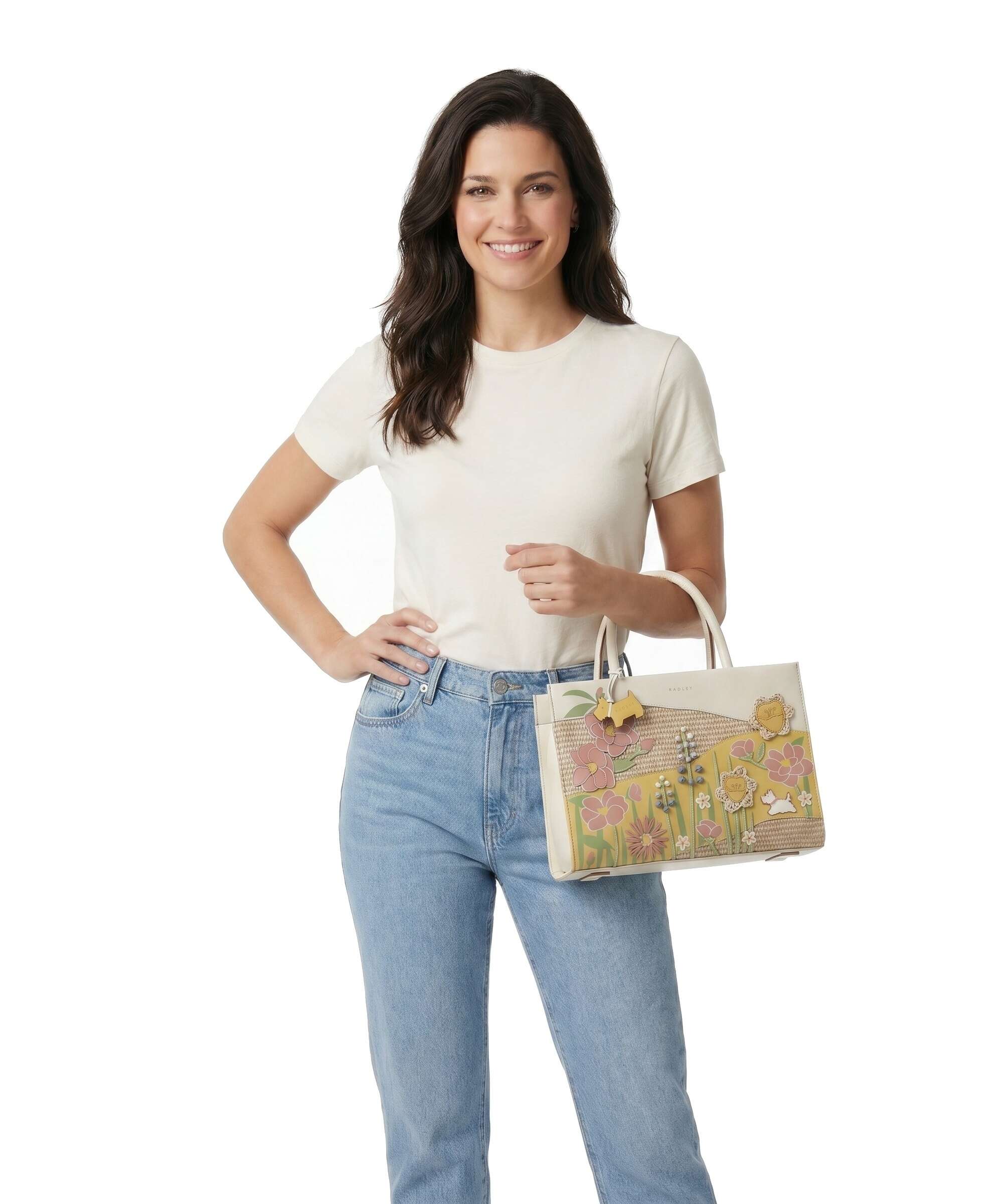 Radley London Spring Blooms Handbag salt - Image 3