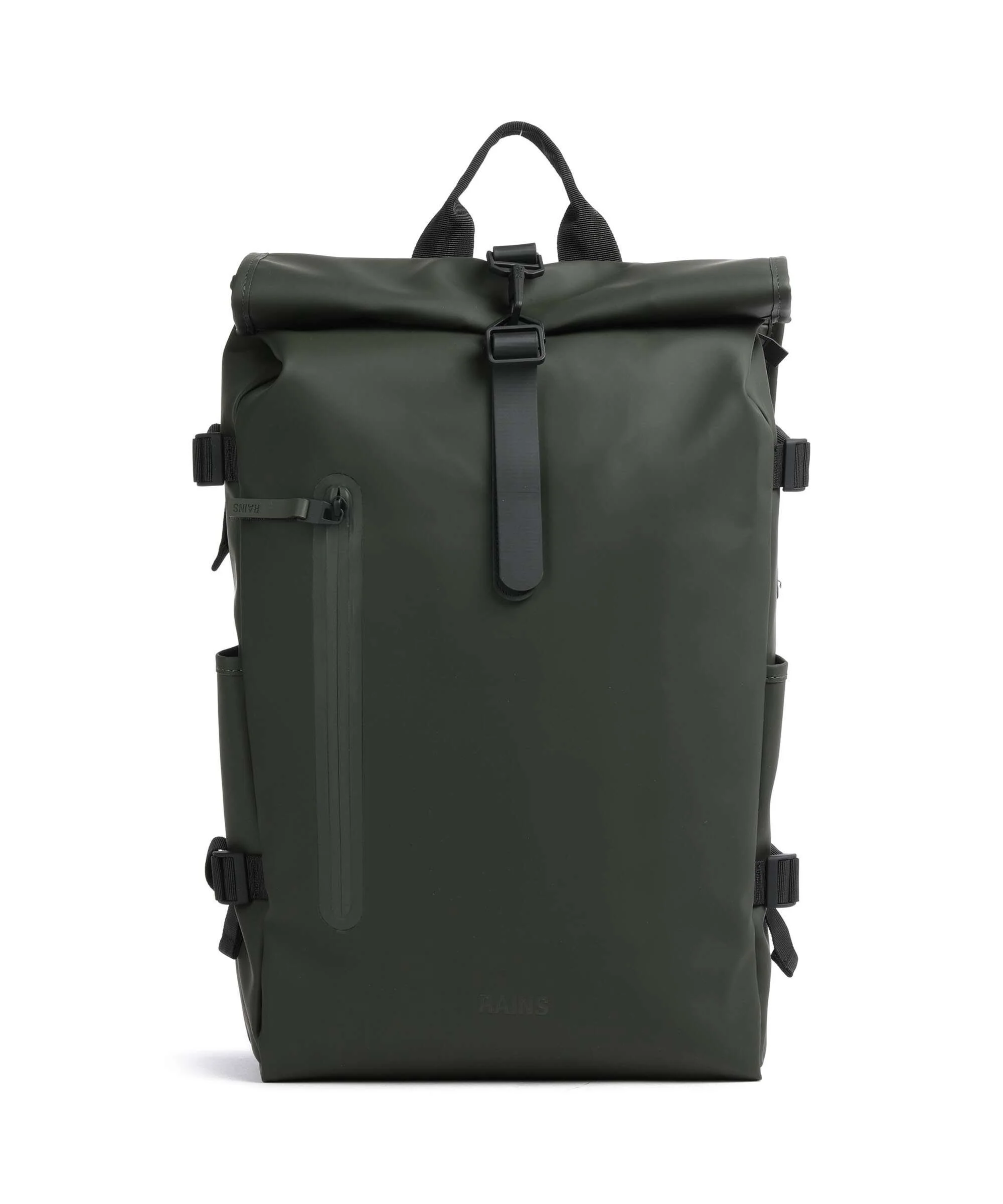 Rains Large Rolltop backpack green