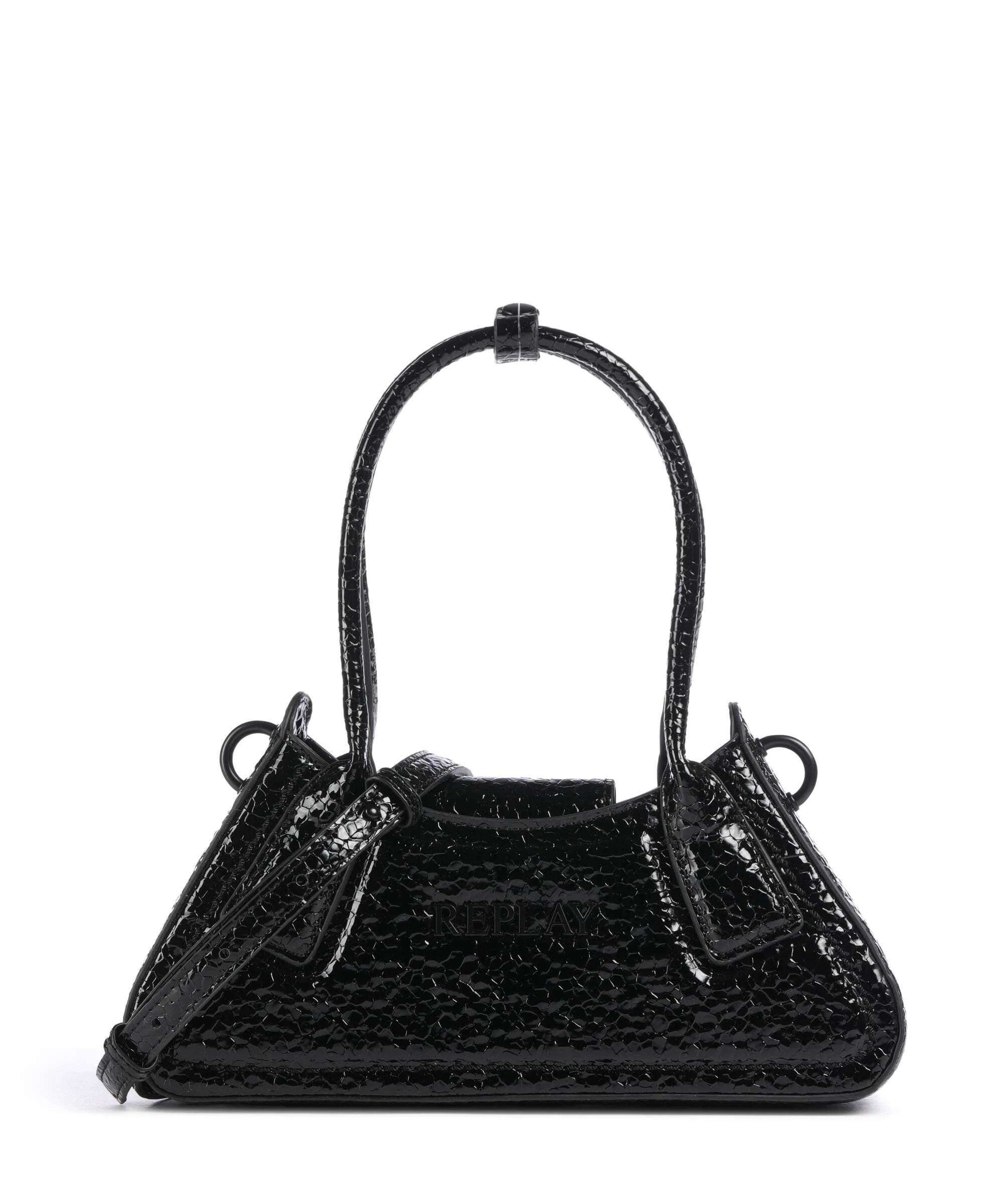 Replay Shoulder bag shiny black