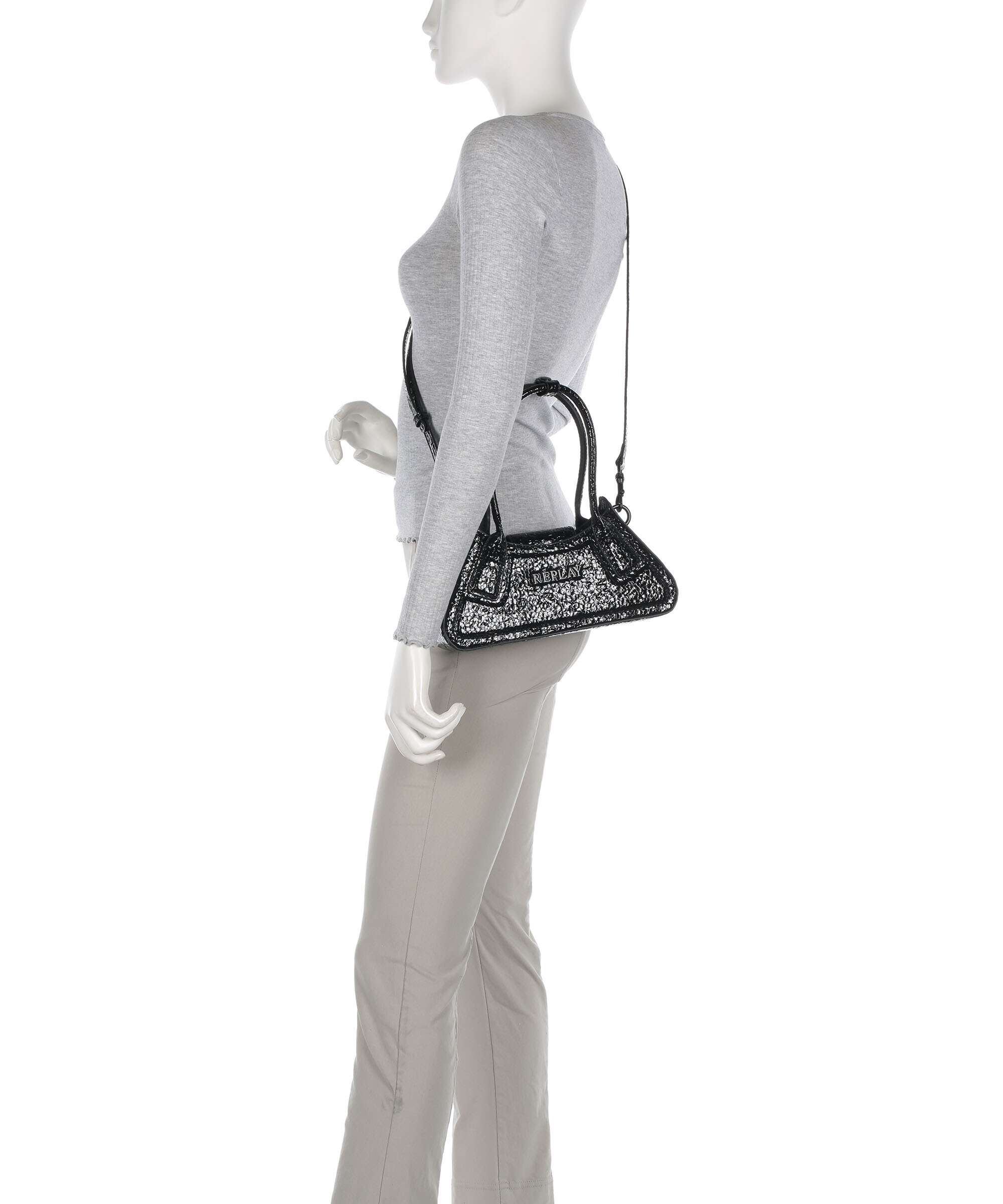 Replay Shoulder bag shiny black - Image 4