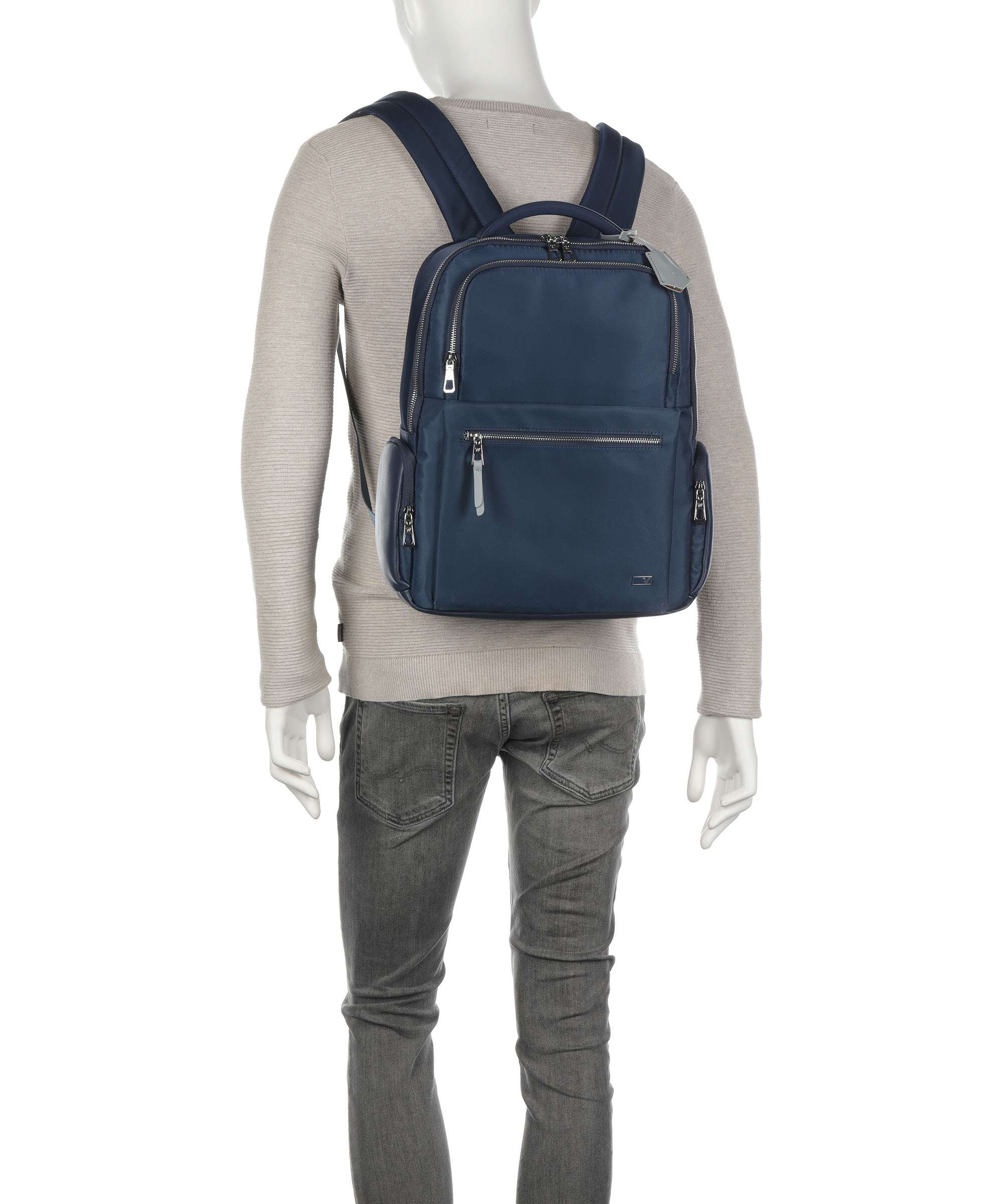 Roncato Biz Laptop backpack navy - Image 4