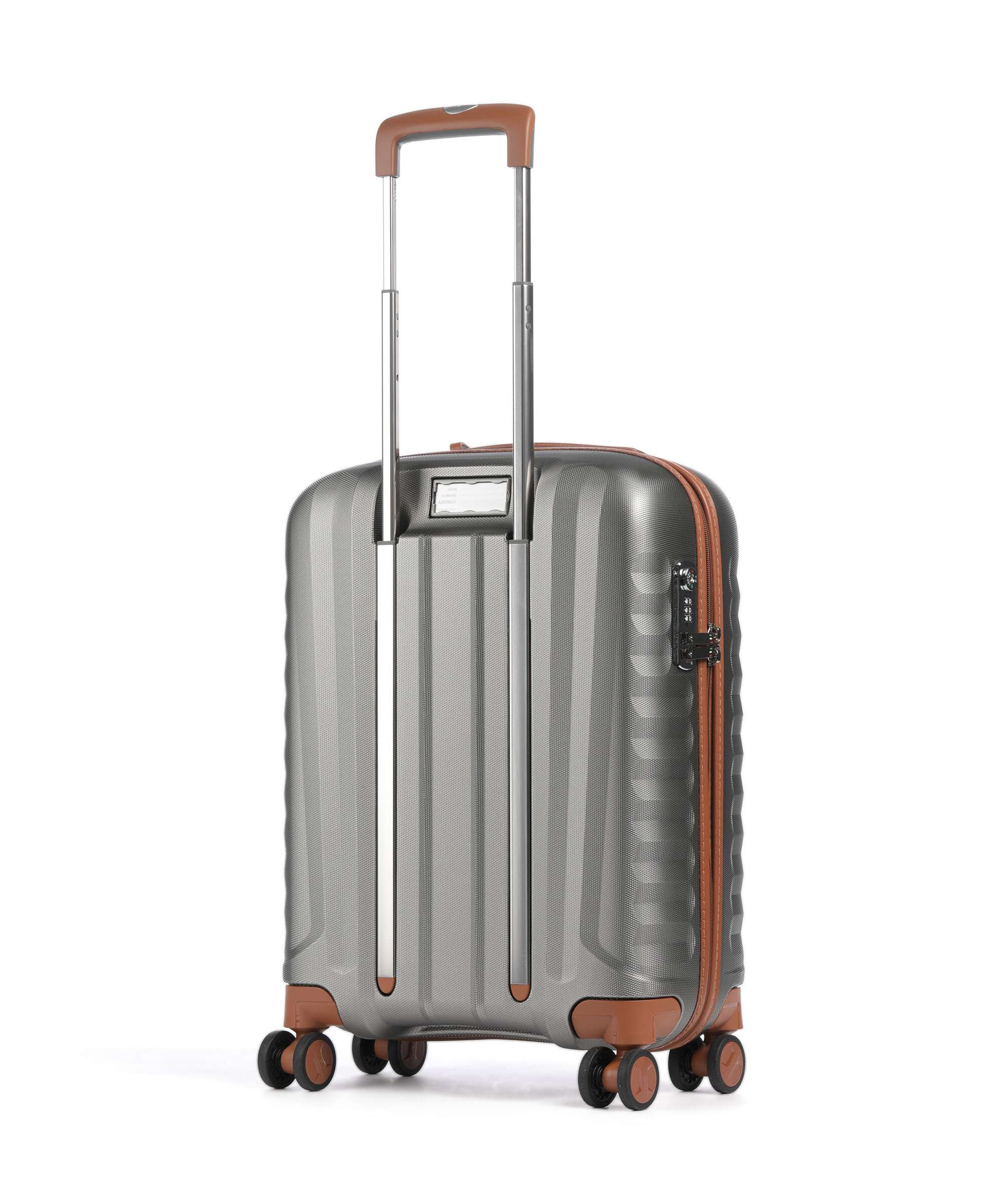 Roncato E-Lite Spinner (4 wheels) titanio/cognac - Image 2