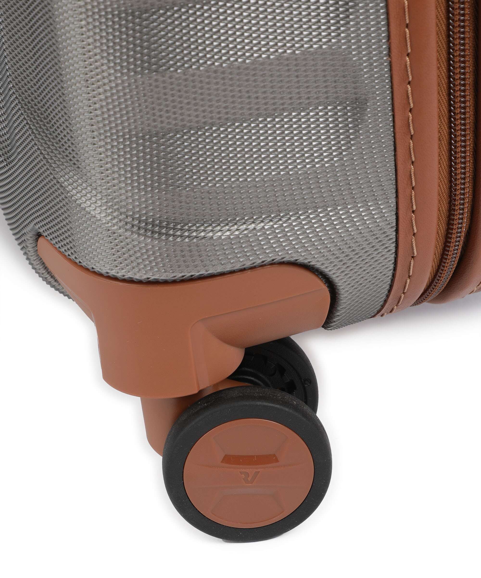 Roncato E-Lite Spinner (4 wheels) titanio/cognac - Image 4