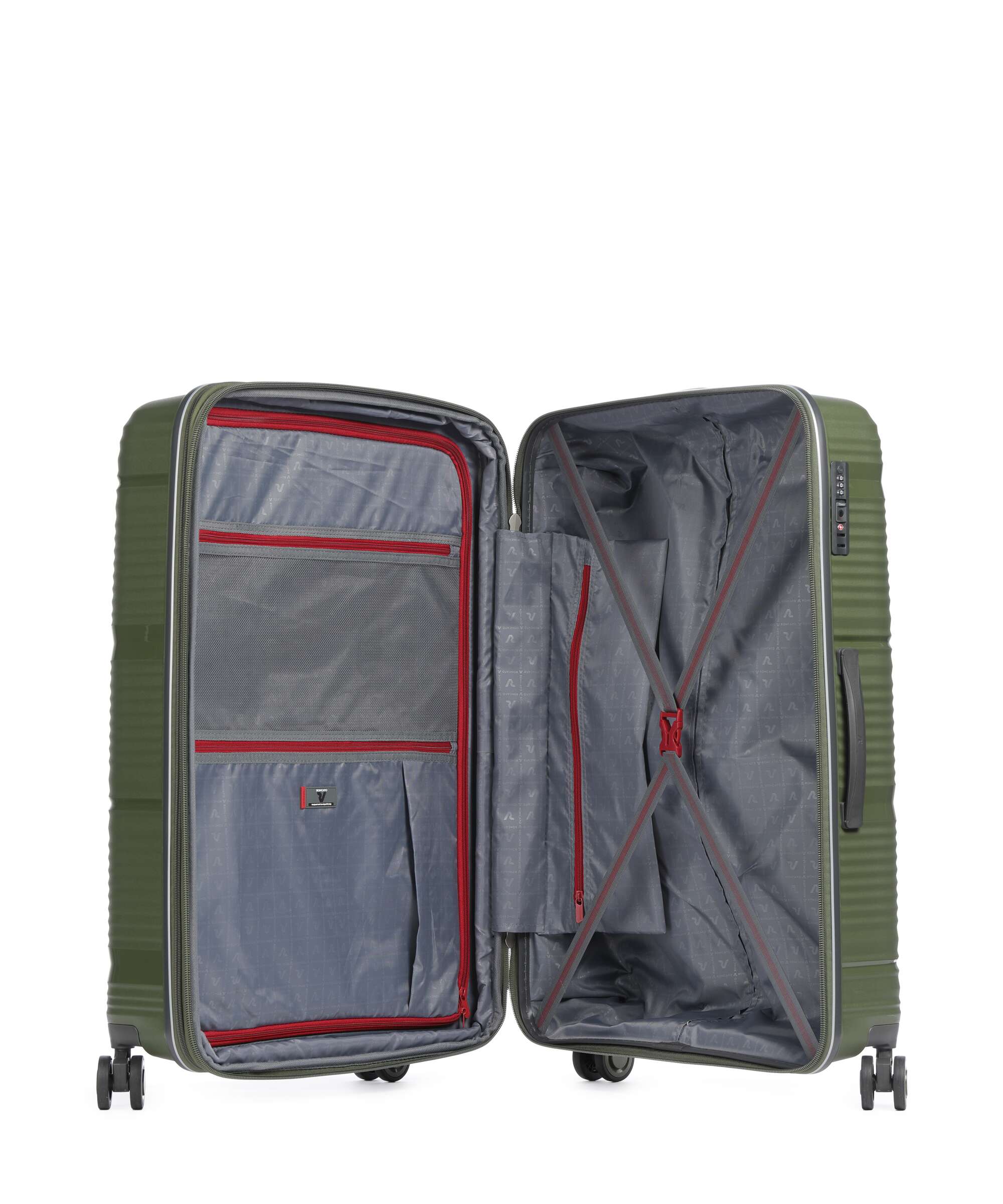 Roncato R-Lite Spinner (4 wheels) verde militare - Image 6
