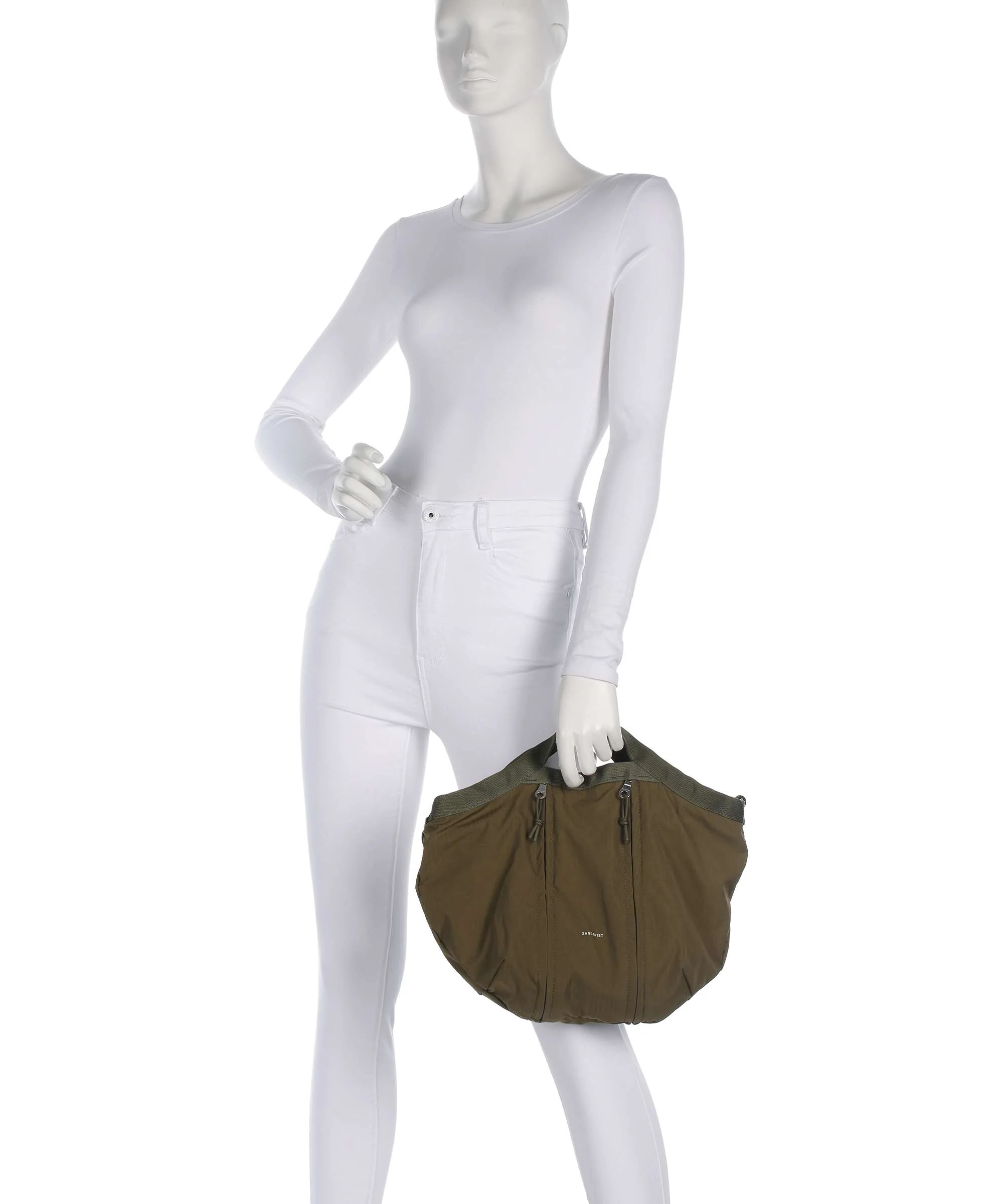 Sandqvist Grid Handbag olive - Image 3