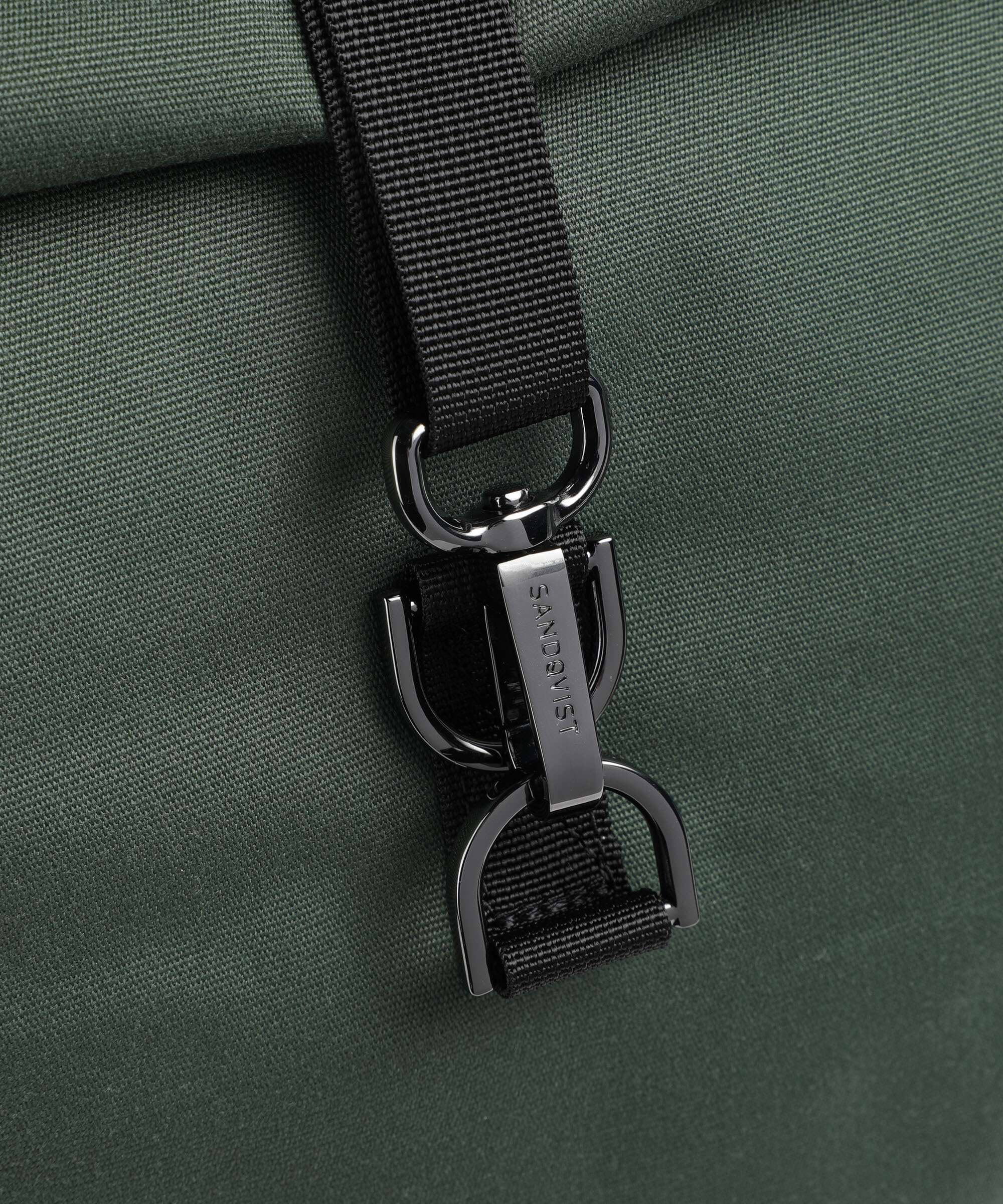 Sandqvist Ground Dante Vegan Rolltop backpack dawn green - Image 5