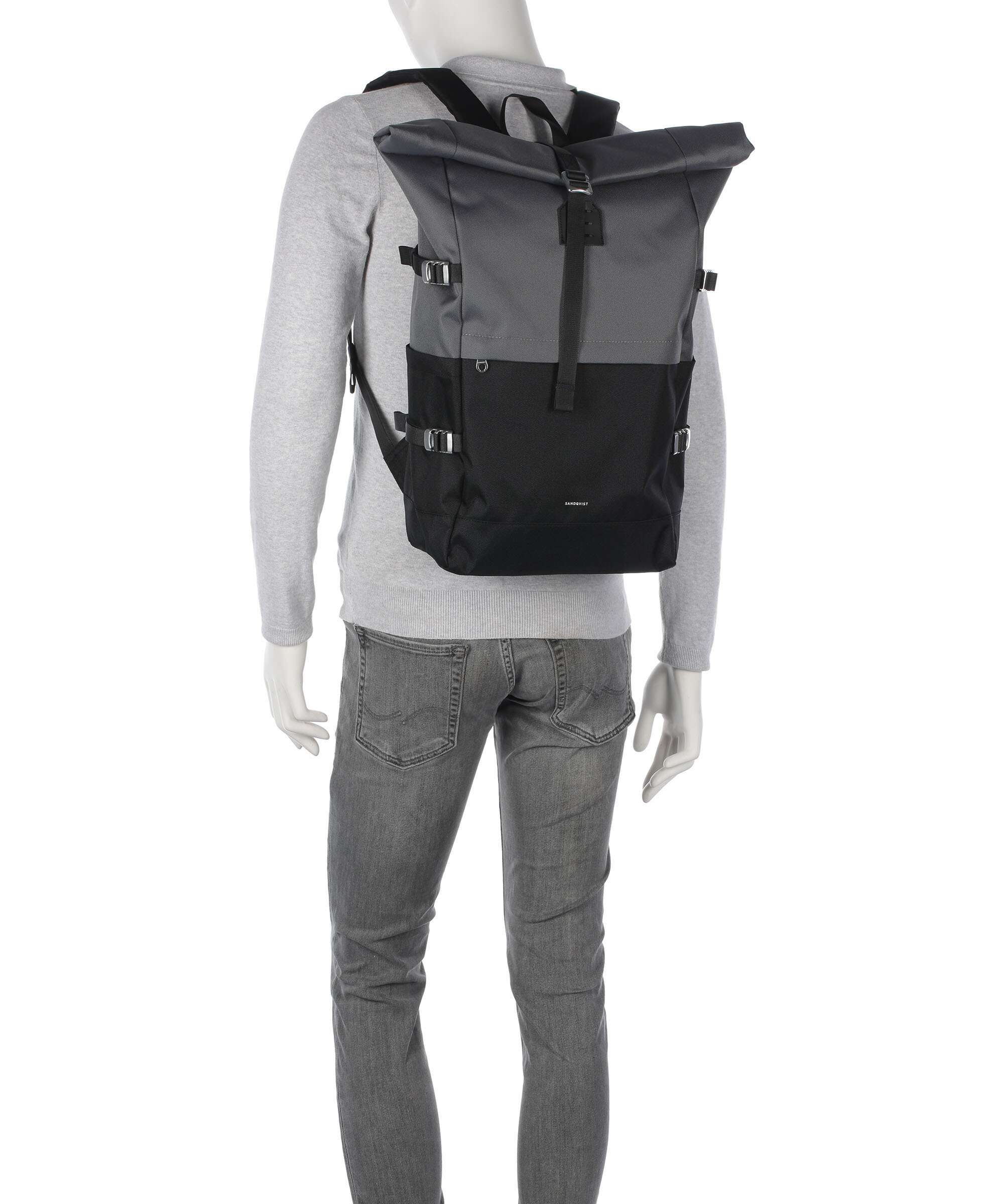 Sandqvist Icon L Rolltop backpack multicolour/dark - Image 3