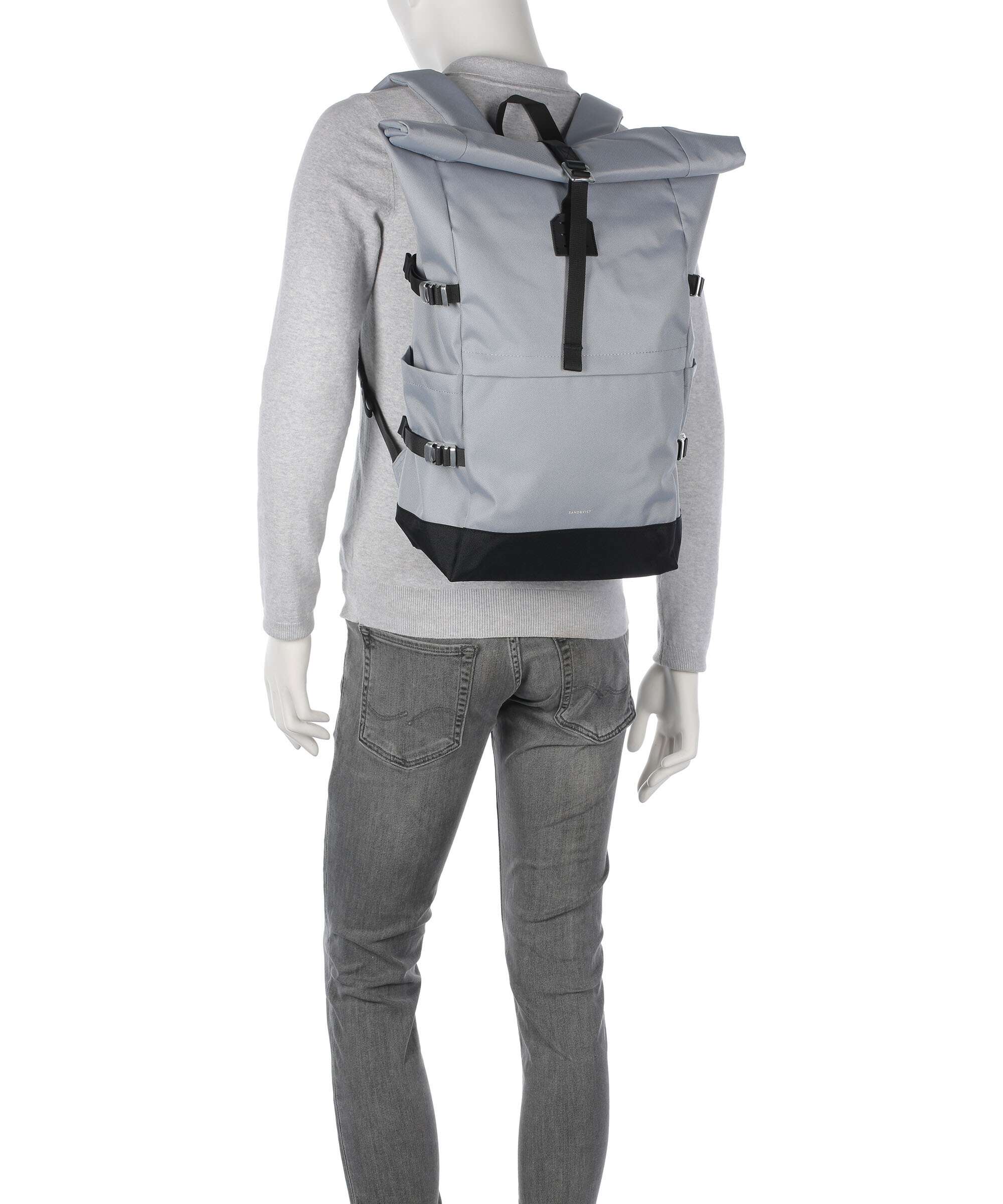 Sandqvist Icon L Rolltop backpack ice blue - Image 3