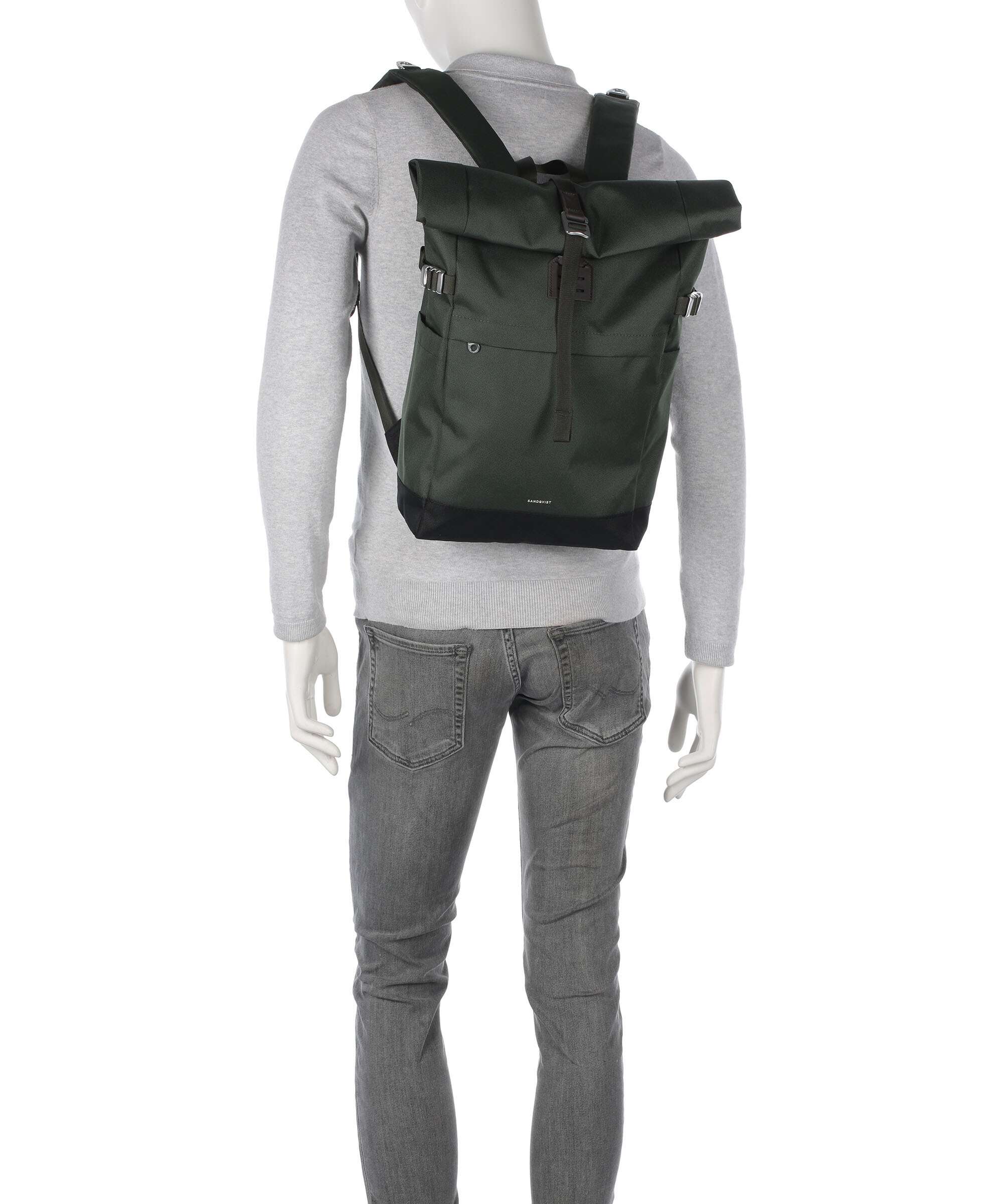 Sandqvist Icon M Rolltop backpack multicolour/dark - Image 4