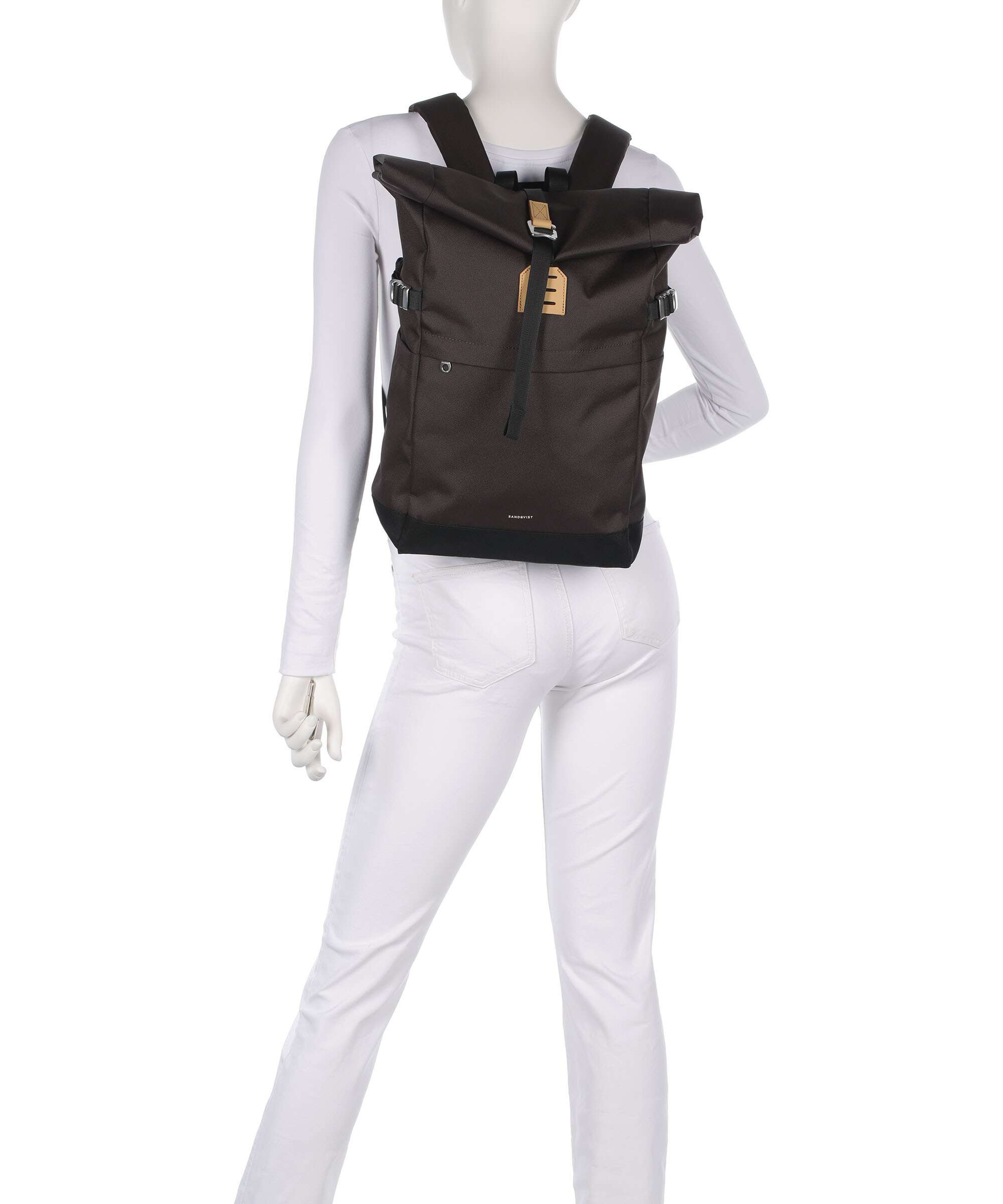 Sandqvist Icon M Rolltop backpack brown - Image 3