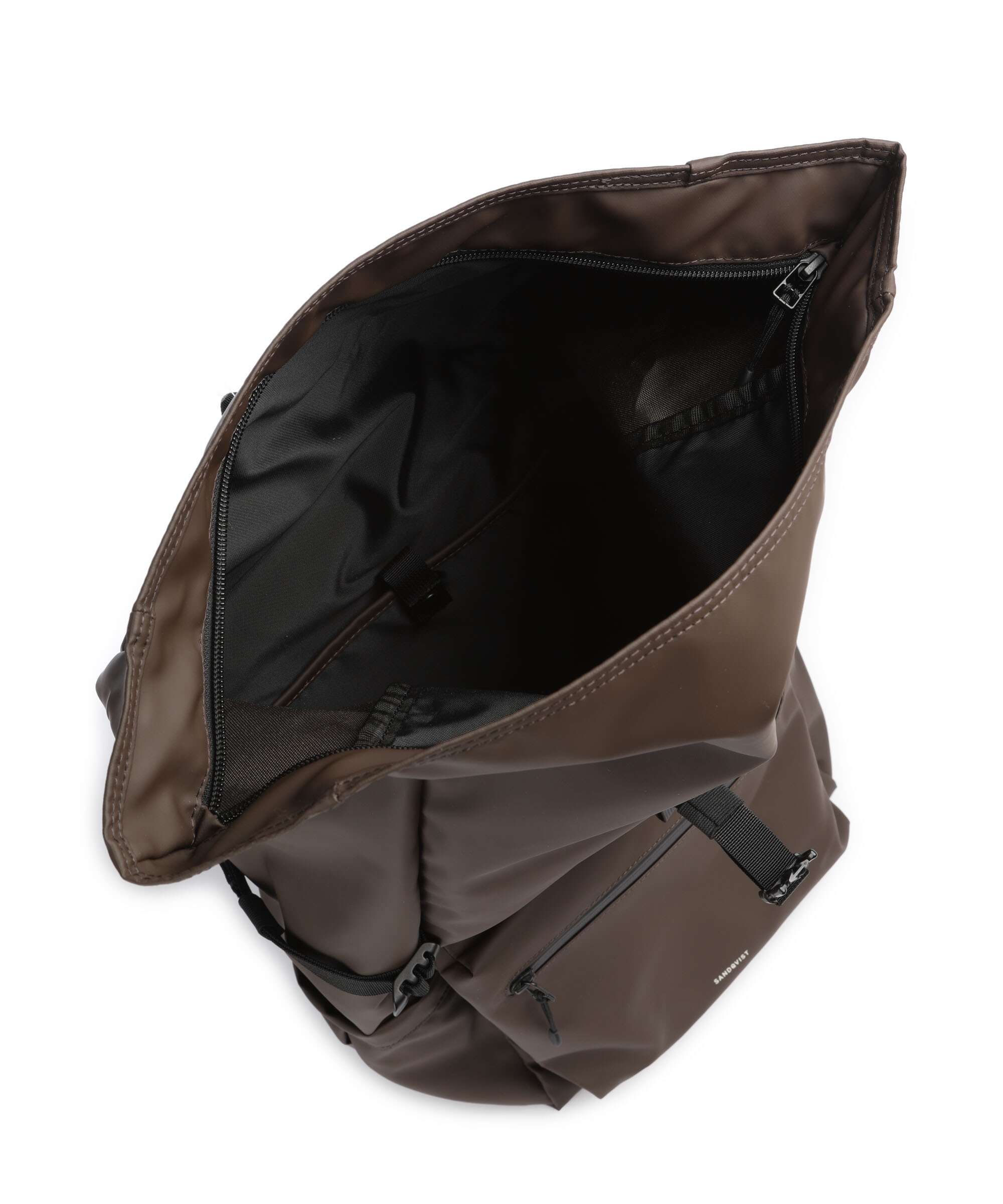 Sandqvist Stream L Rolltop backpack brown - Image 5