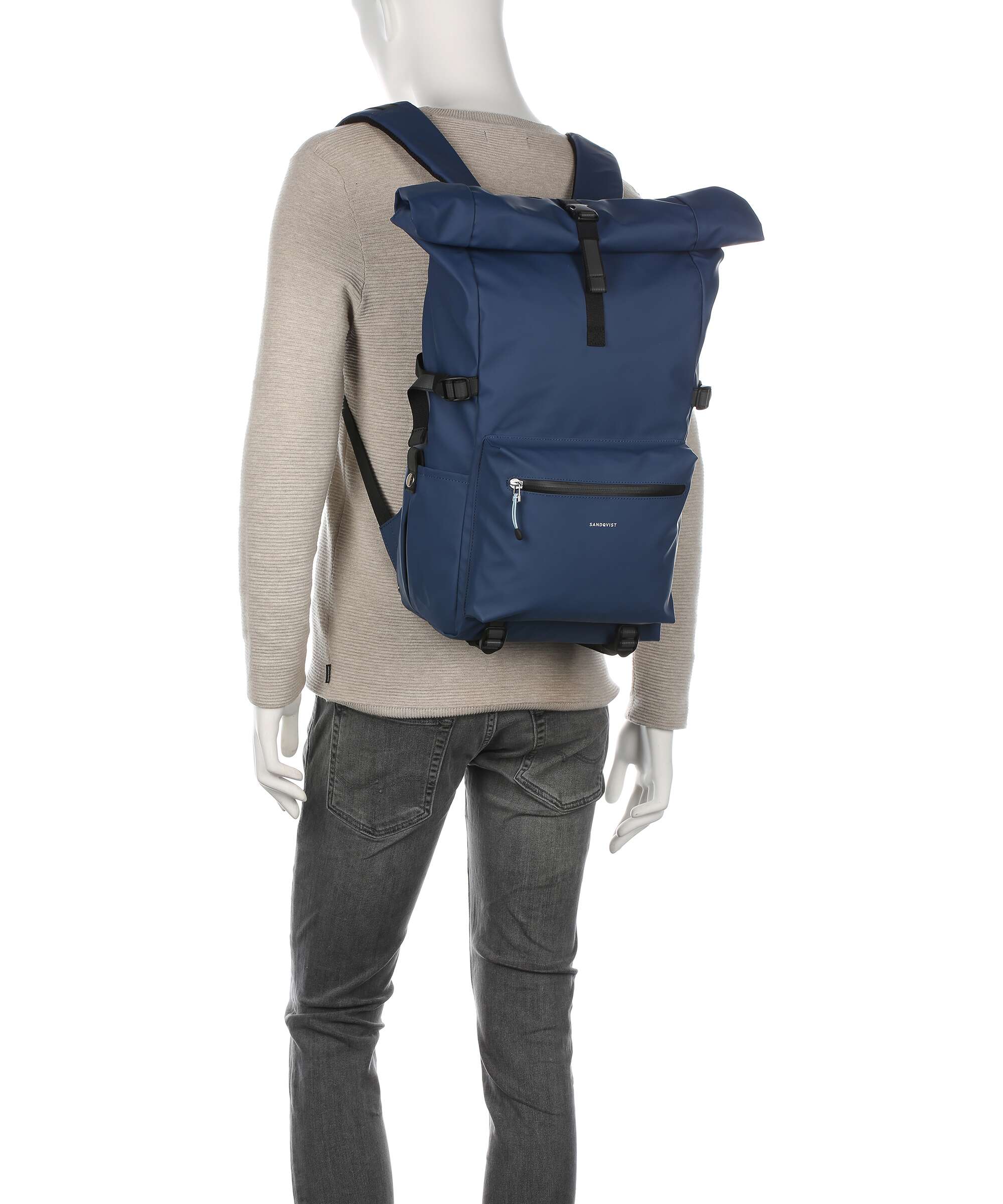 Sandqvist Stream Ruben 2.0 Rolltop backpack brown - Image 4