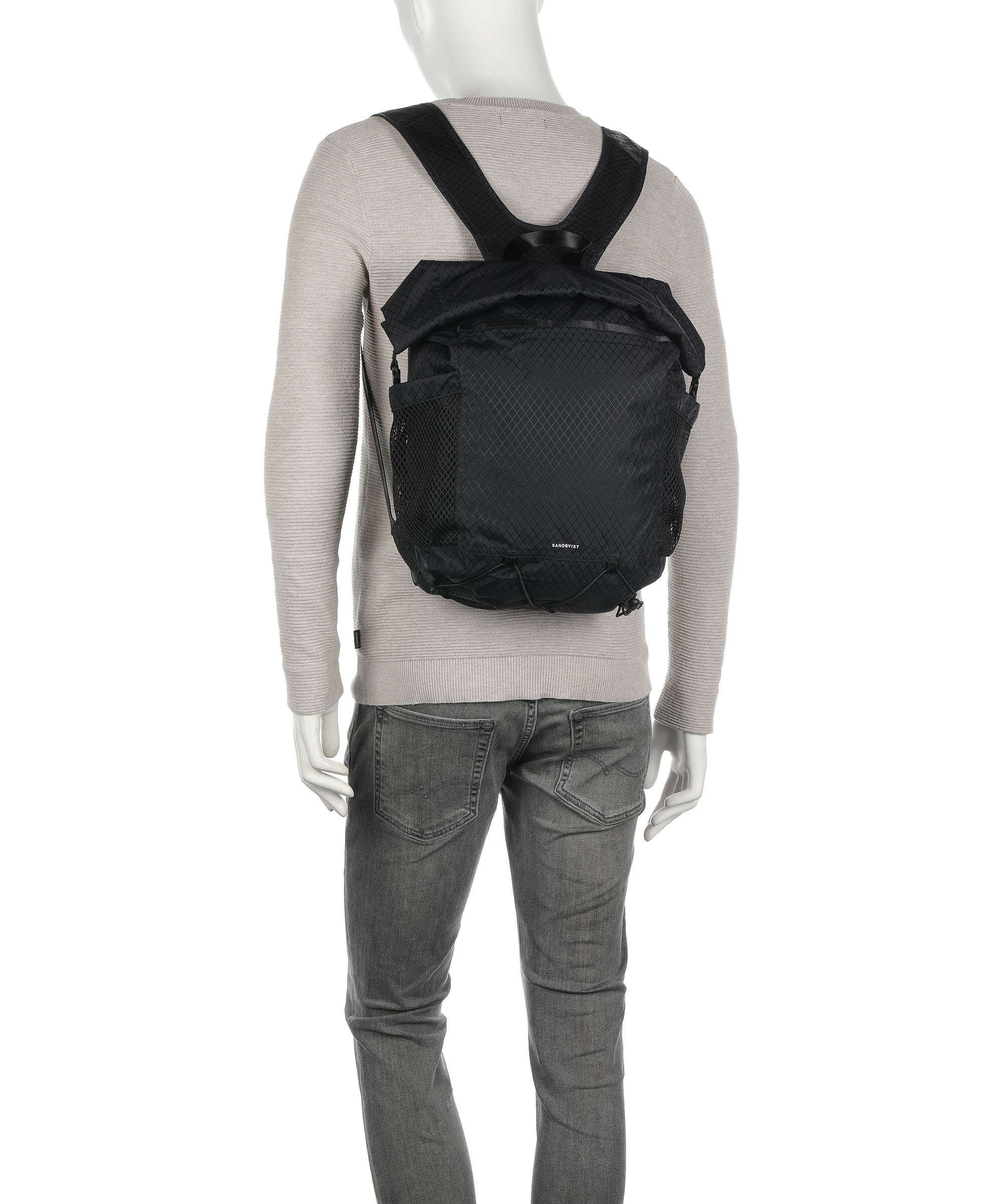 Sandqvist Stream Taped Nils Rolltop backpack dawn green - Image 4