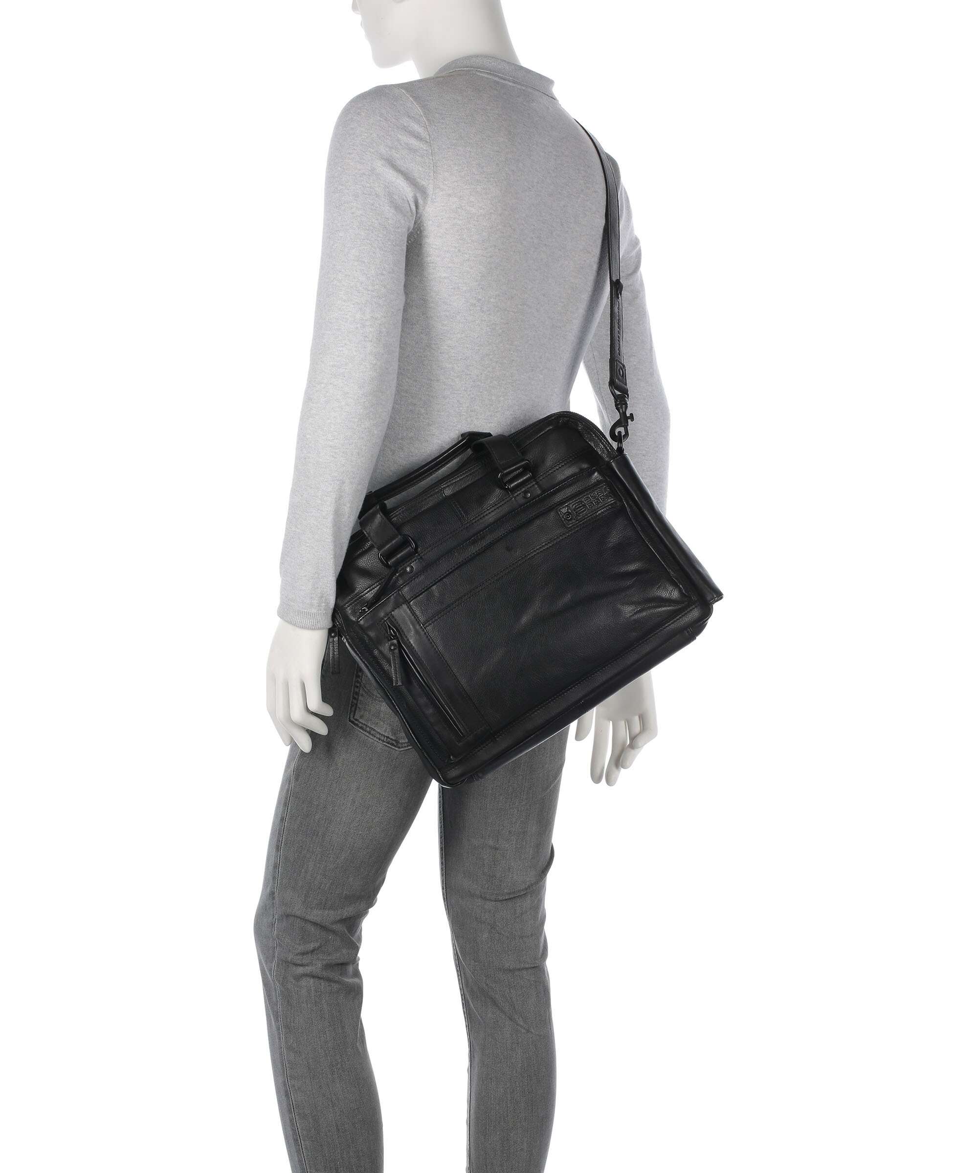 Spikes & Sparrow Apache Brutus Briefcase schwarz - Image 3