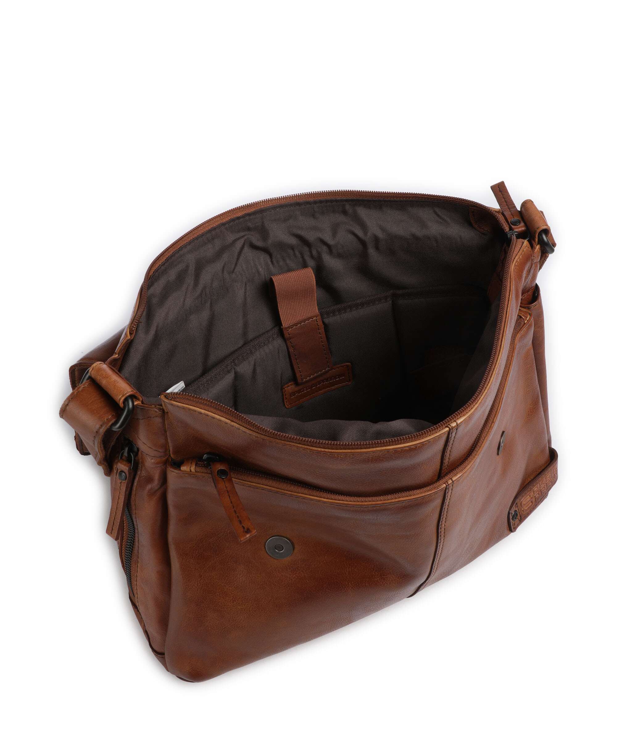Spikes & Sparrow Apache Deen Messenger bag brandy - Image 6