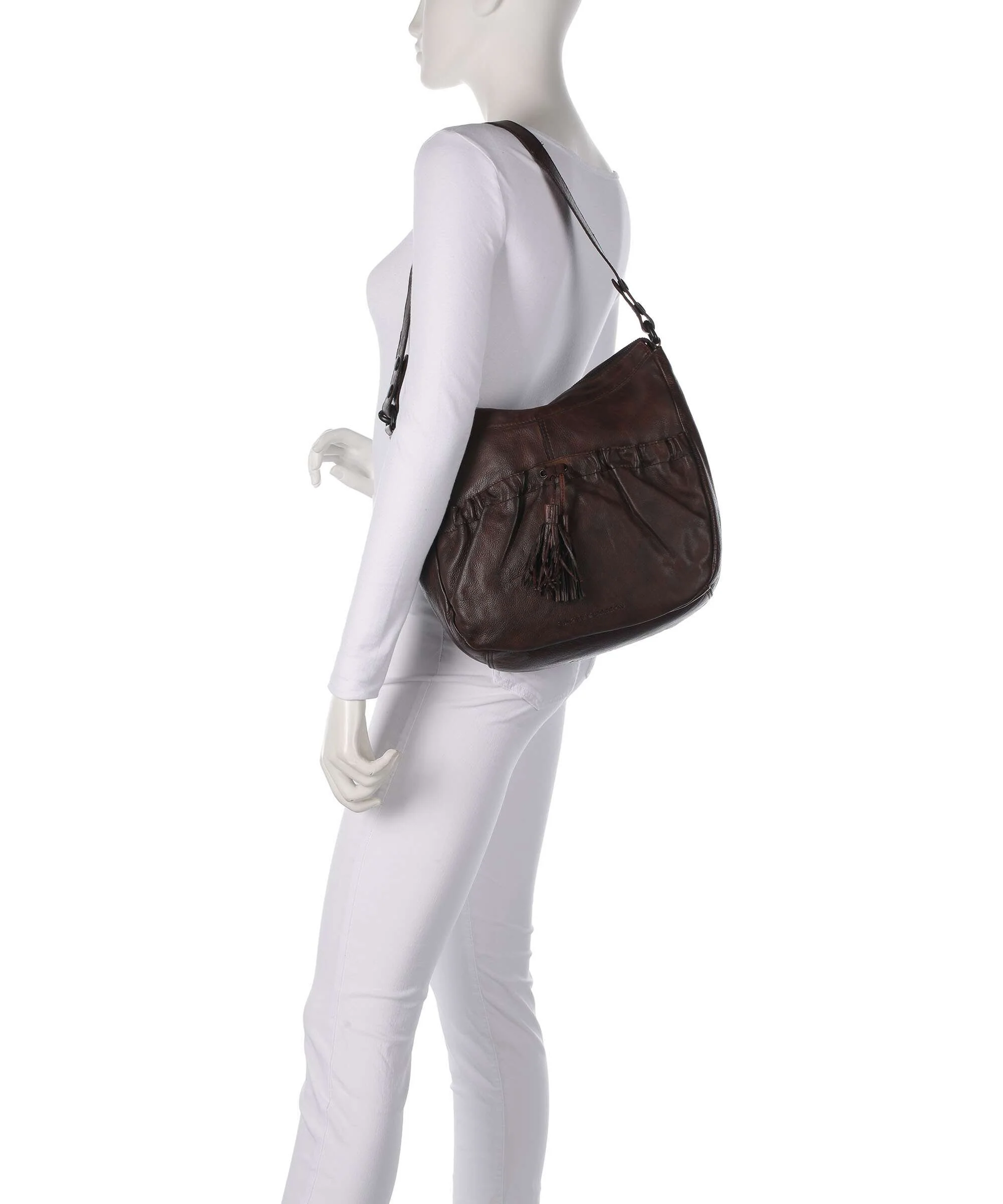 Spikes & Sparrow Apache Jinny Hobo bag dark brown - Image 3